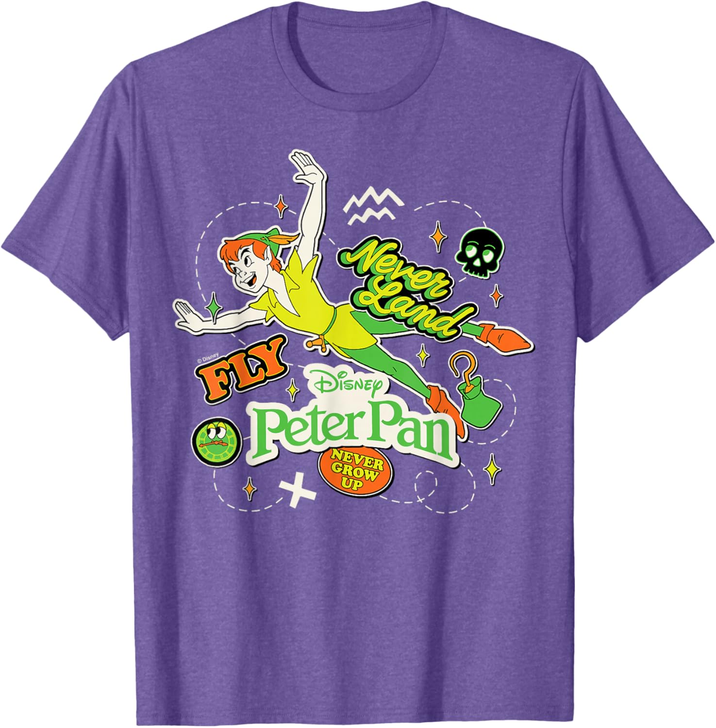 Peter Pan Stickers T-Shirt for Fun and Adventure Lovers - 6