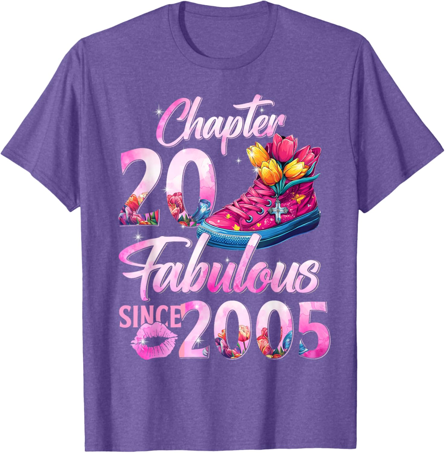 20th Birthday Queen T-Shirt Perfect Gift for 2005 EST Celebration - 8