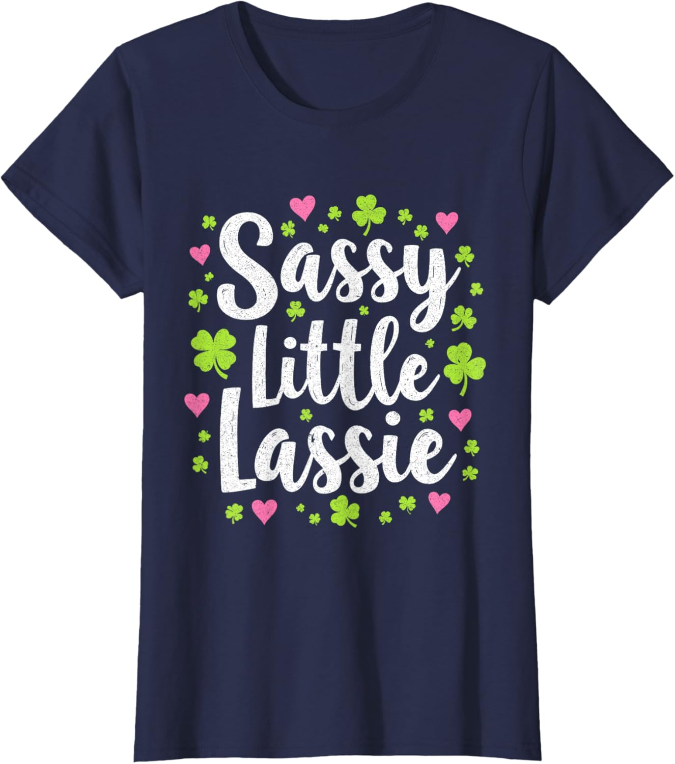Sassy St Patrick's Day T-Shirt for Girls - Cute Little Lassie Design - 2