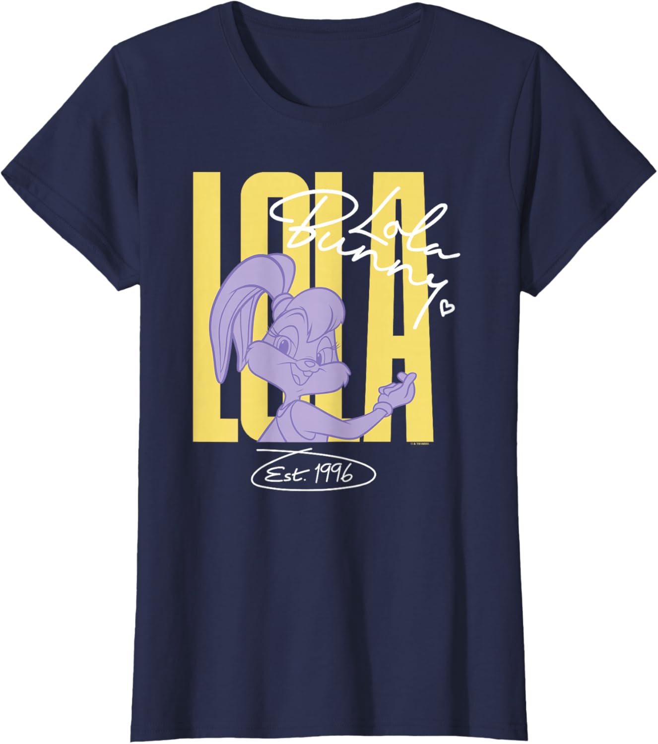 Stylish Lola Bunny Signature T-Shirt EST 1996 Fun Looney Tunes Apparel - 3
