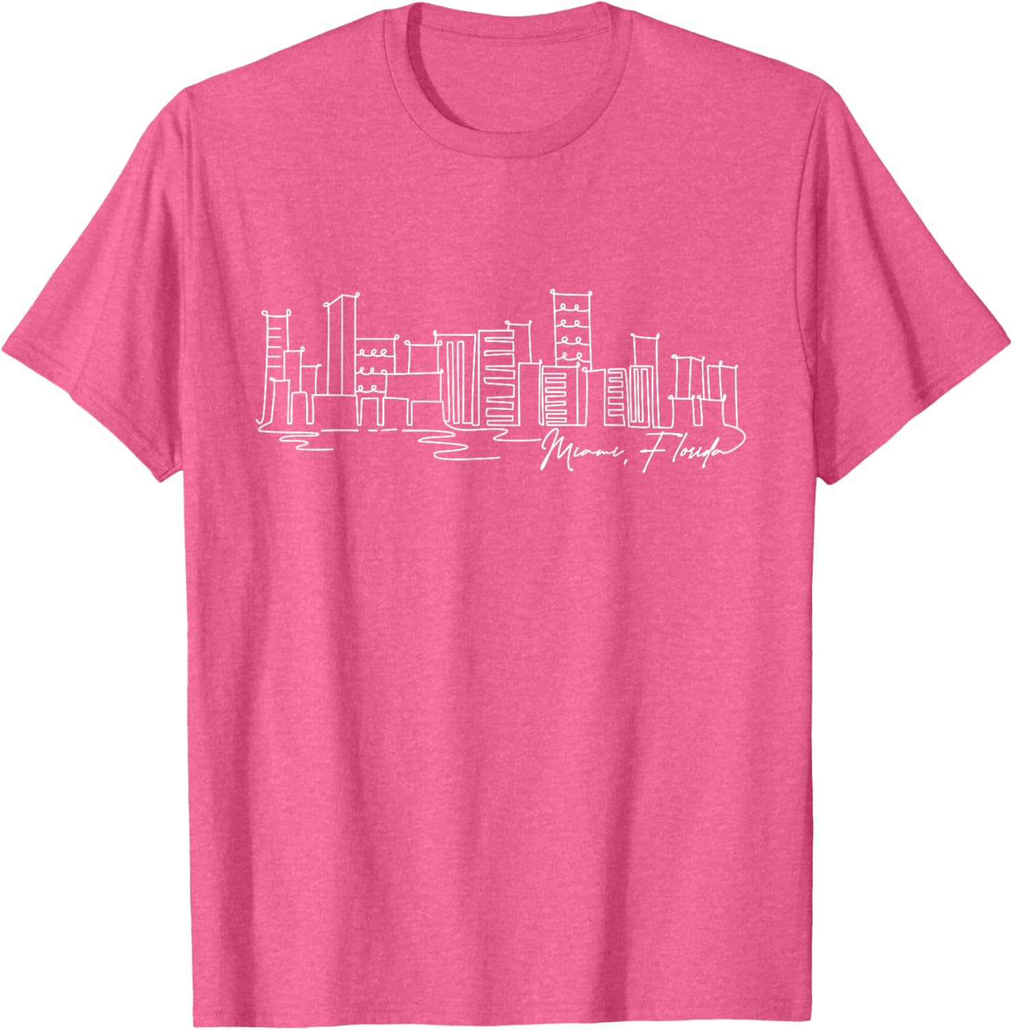 Signature Miami City Skyline T-Shirt Florida Souvenir Gift for Everyone - 14