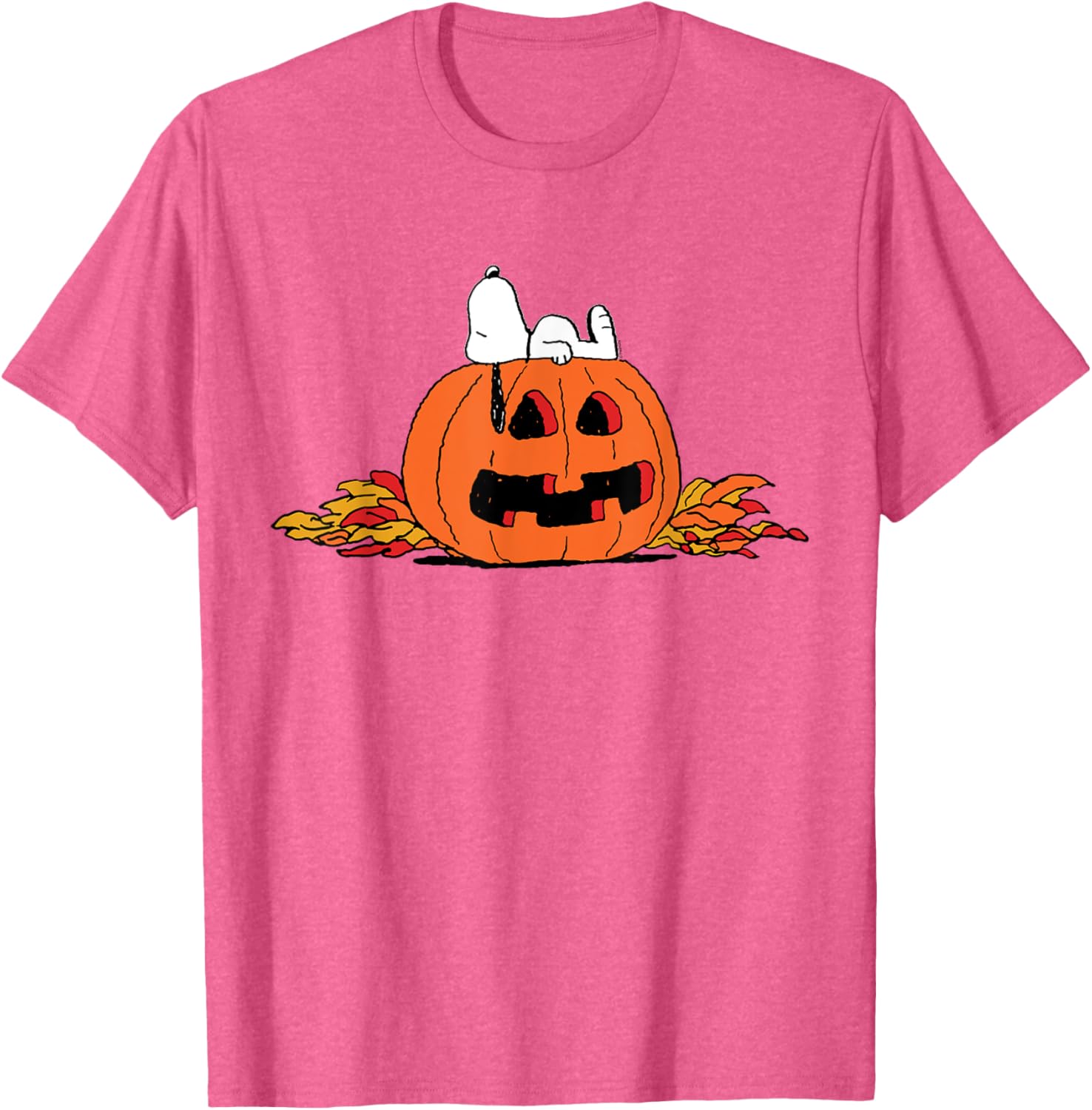 Peanuts Snoopy Lantern Halloween T-Shirt Fun and Festive Apparel - 5