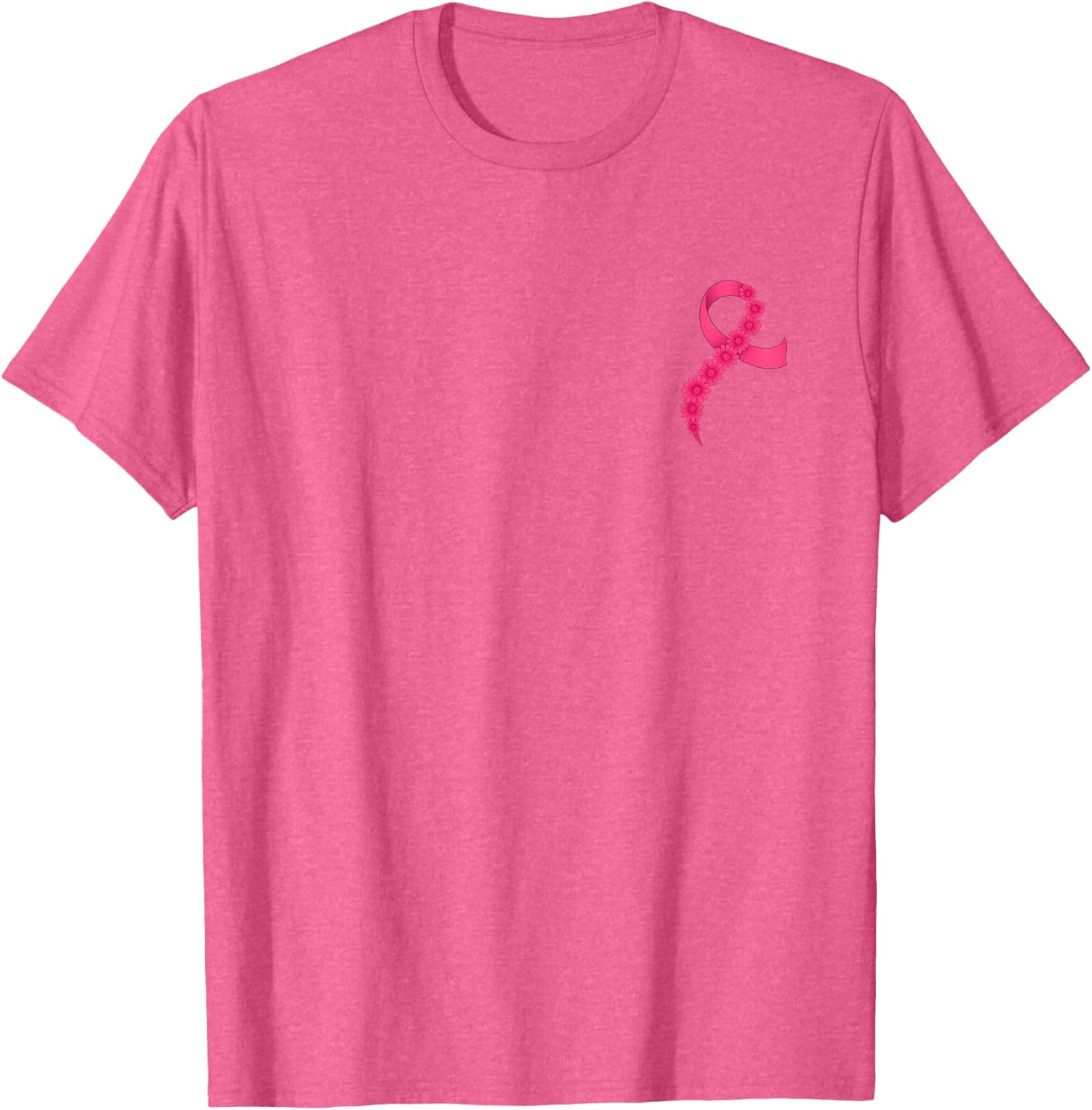 Support Breast Cancer Awareness with Pink Ribbon T-Shirt for Men and Women - 21