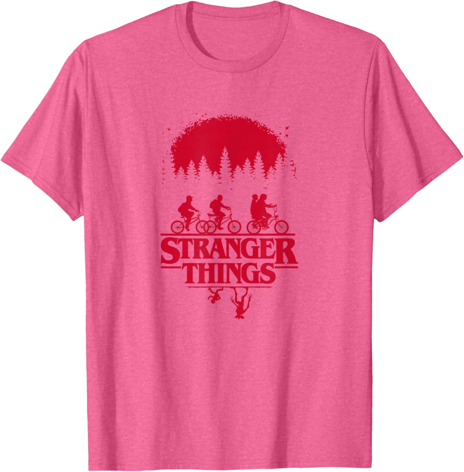 Stranger Things Upside Down Silhouette Group Shot T-Shirt for Fans - 10