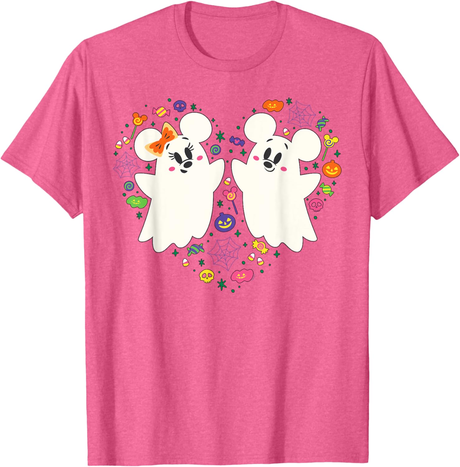 Disney Mickey and Minnie Ghosts Halloween Heart T-Shirt for Kids - 4