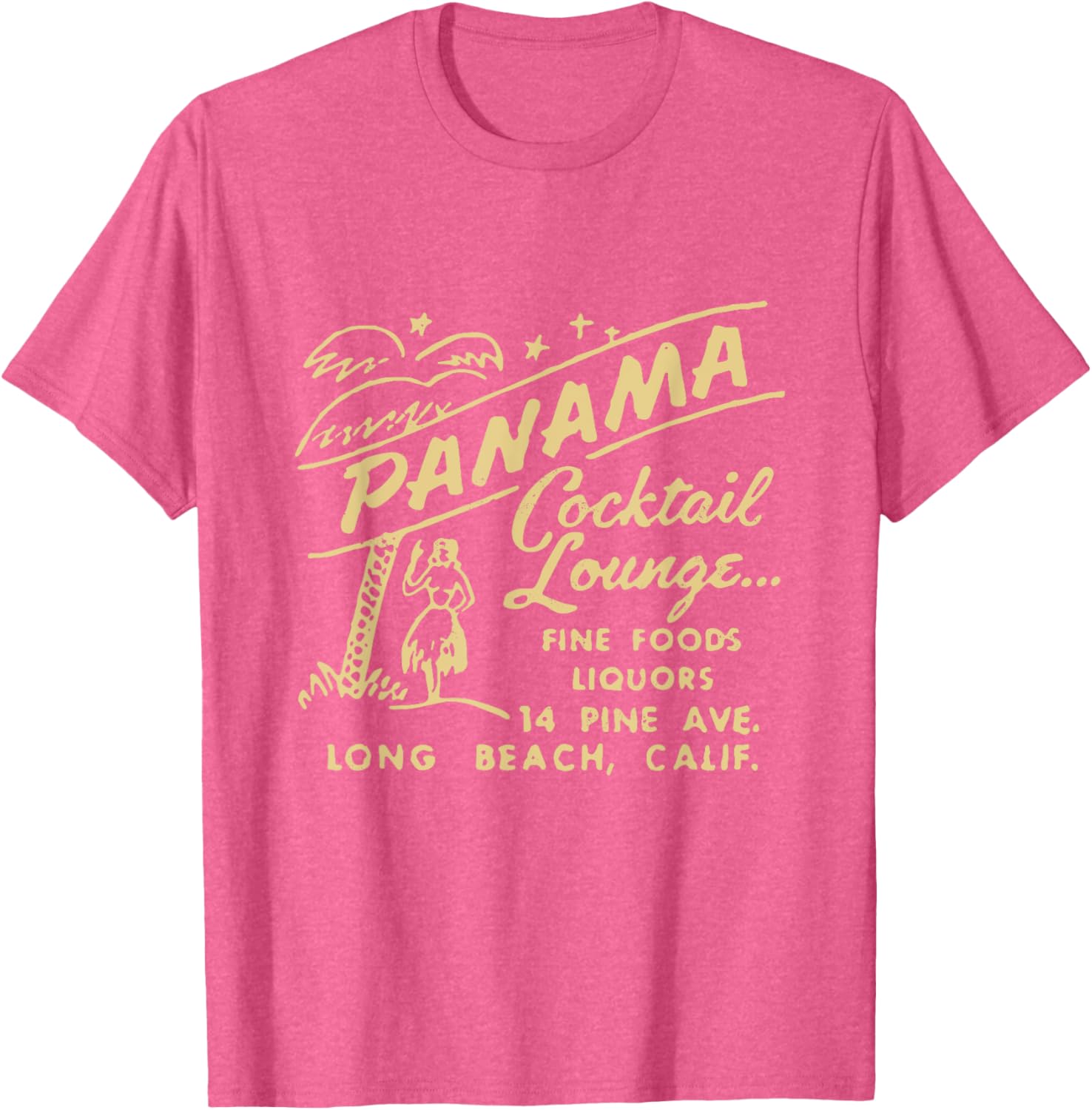 Panama Cocktail Lounge Unisex T-Shirt for Men and Women in Long Beach CA - 7
