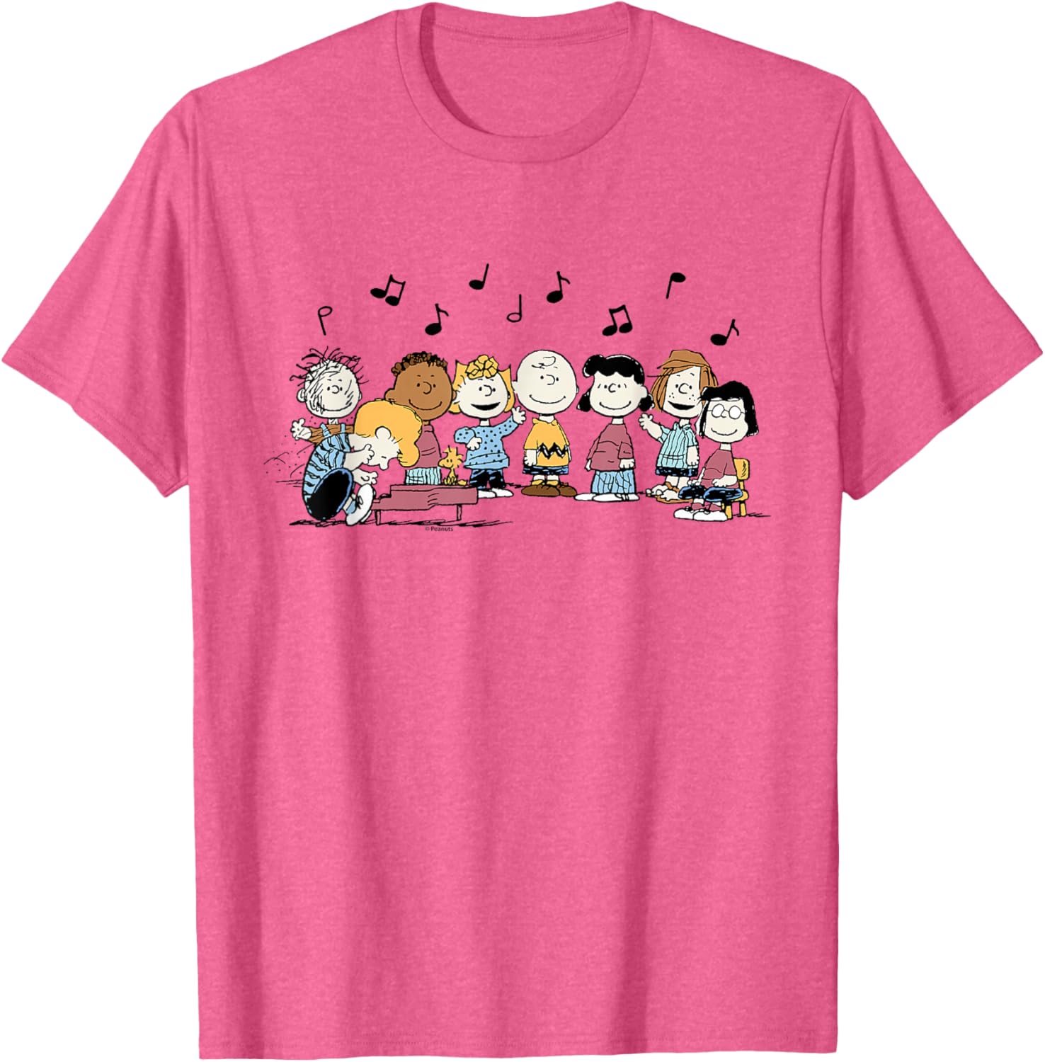Peanuts Character Music T-Shirt featuring Charlie Brown and Friends - 5