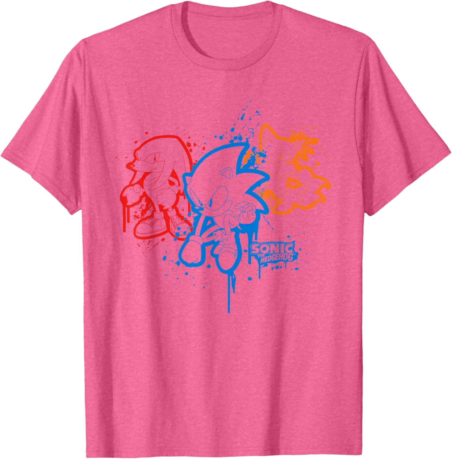 Sonic the Hedgehog Spray Paint T-Shirt Fun Graphic Tee for Fans - 12