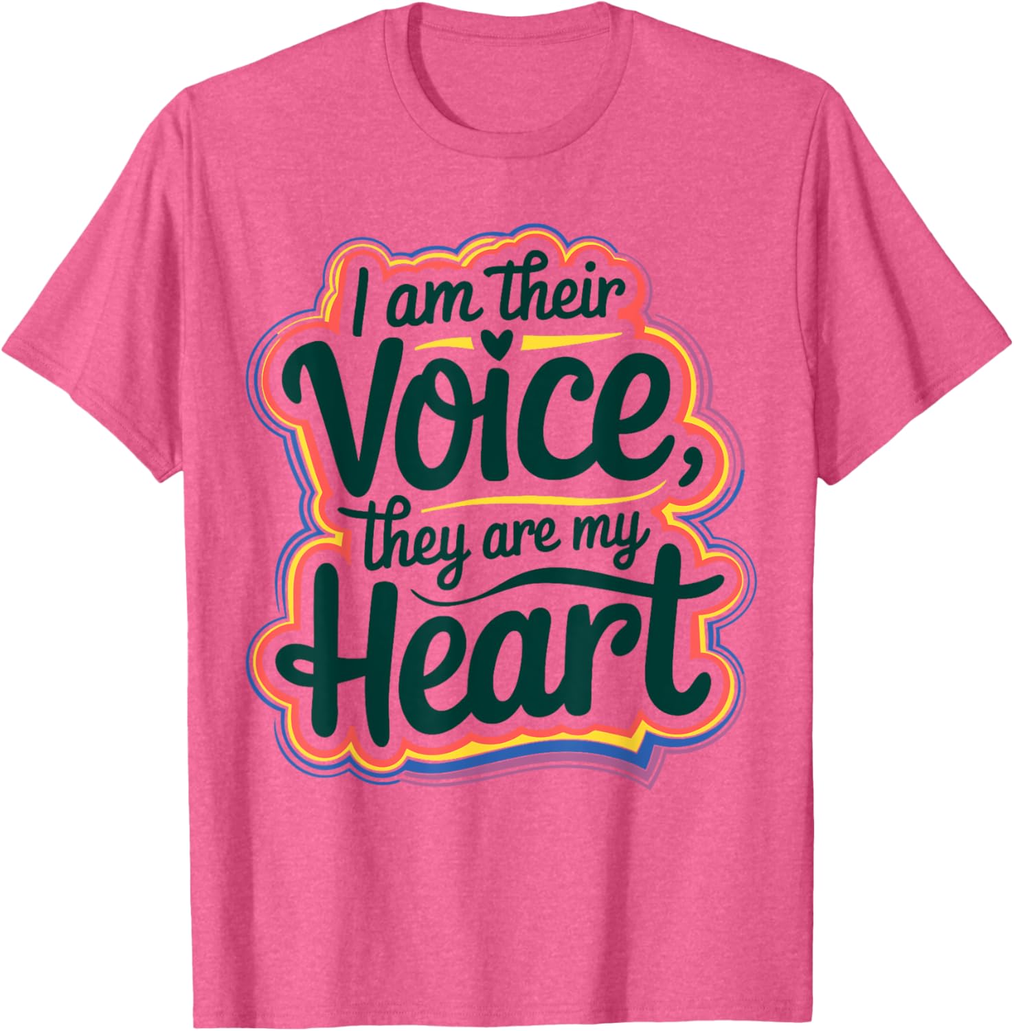 I Am Their Voice They Are My Heart Special Ed Teacher T-Shirt Gift - 7