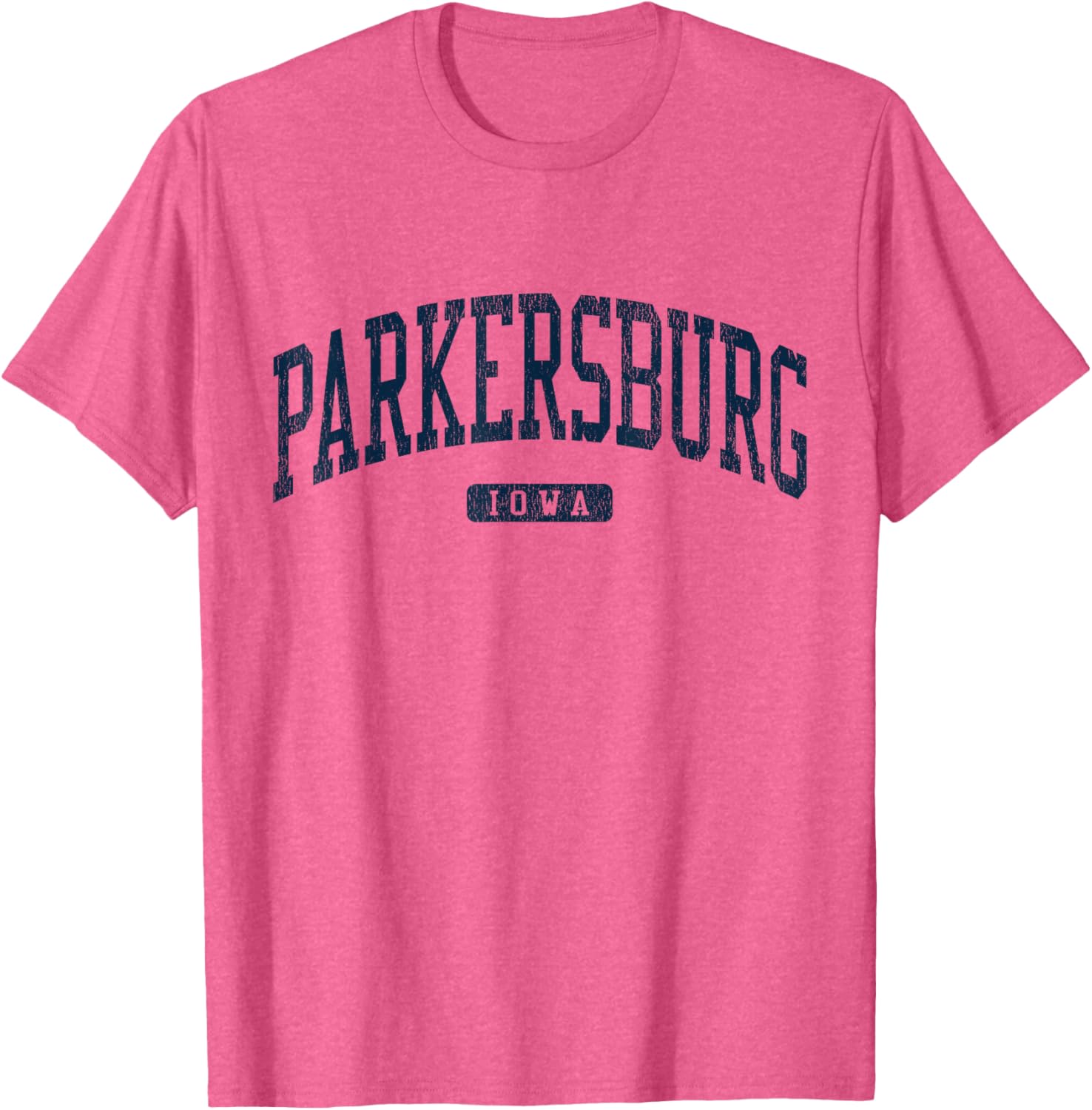 Stylish Blue Parkersburg Iowa College T-Shirt for Students and Alumni - 5