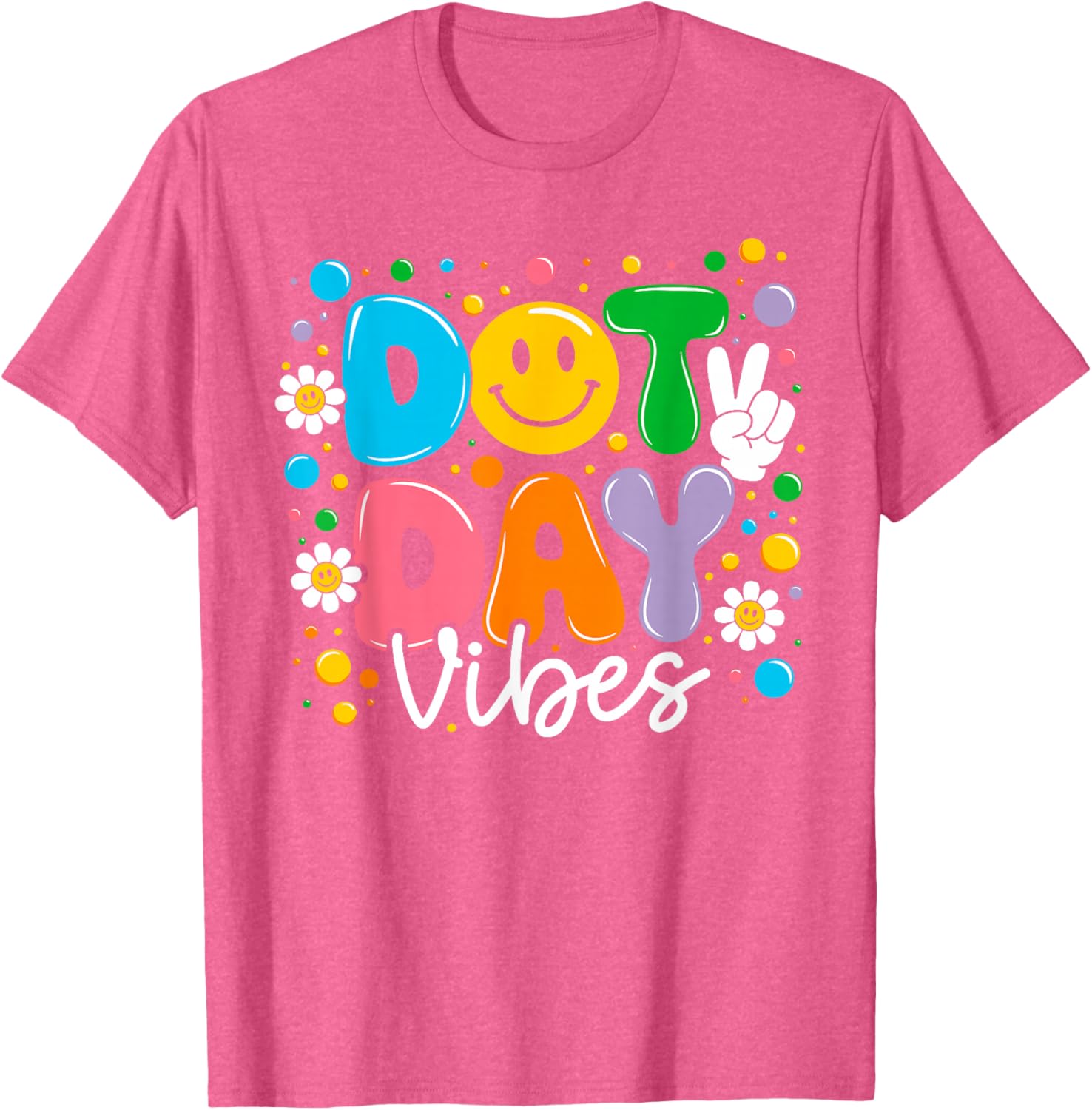 Happy Dot Day 2025 Colorful Polka Dot T-Shirt for Kids and Teachers - 5