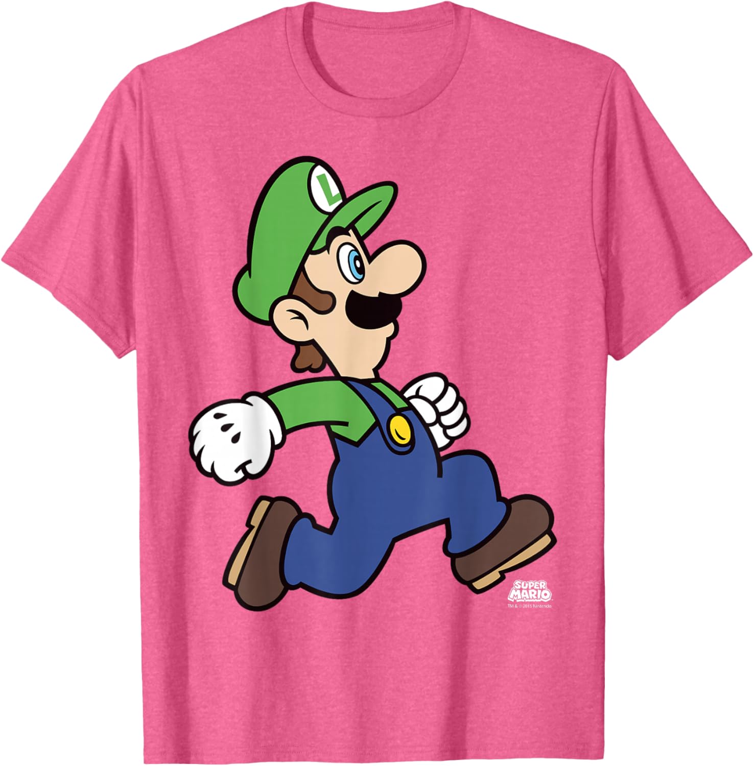 Super Mario Luigi Run Portrait T-Shirt for Fun Gaming Fans - 7