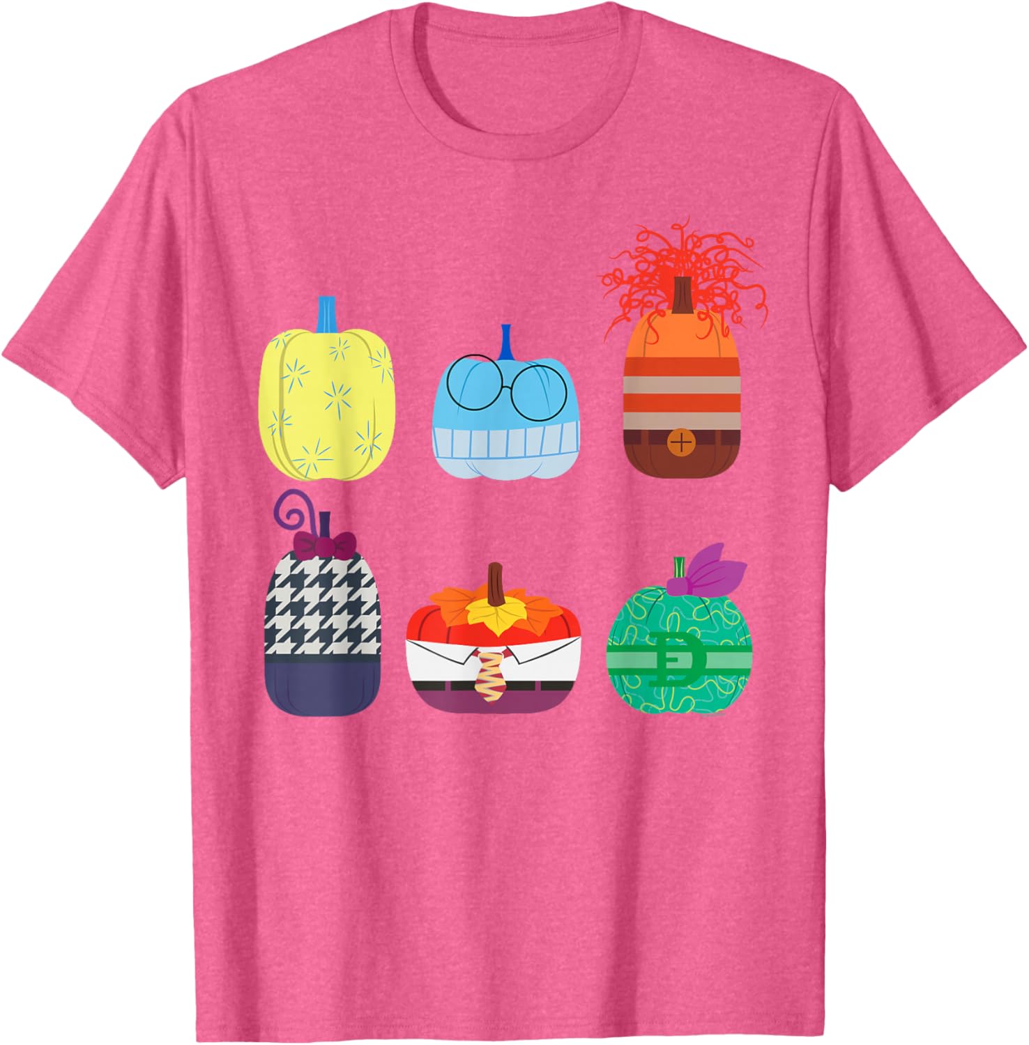 Inside Out 2 Halloween Pumpkin Grid T-Shirt for Fun Fall Fashion - 4
