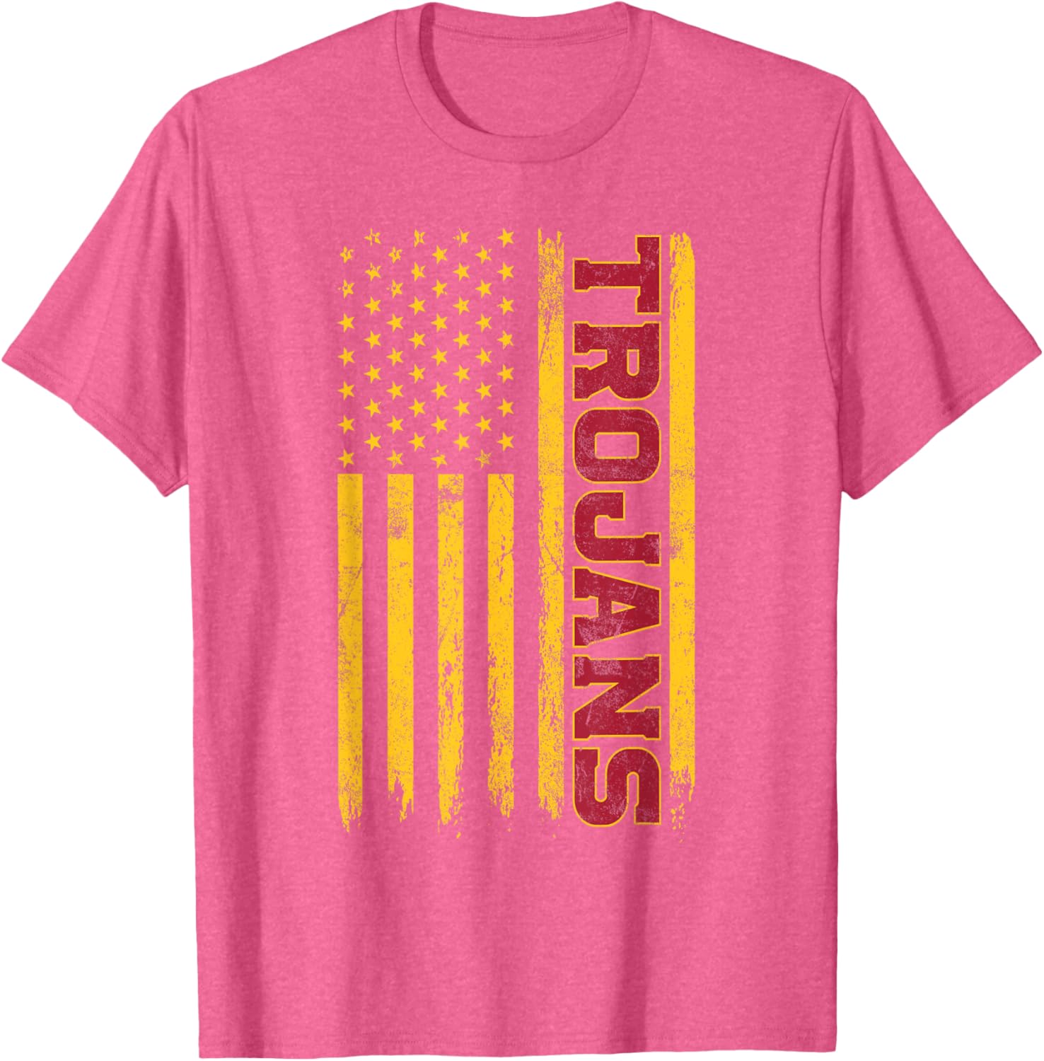 USC Trojans American Flag T-Shirt for Sports Fans and Outdoors Fun - 16