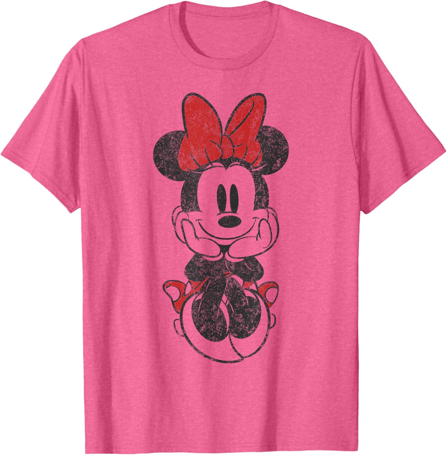 Vintage Minnie Mouse Sitting T-Shirt Featuring Disney Mickey And Friends - 4