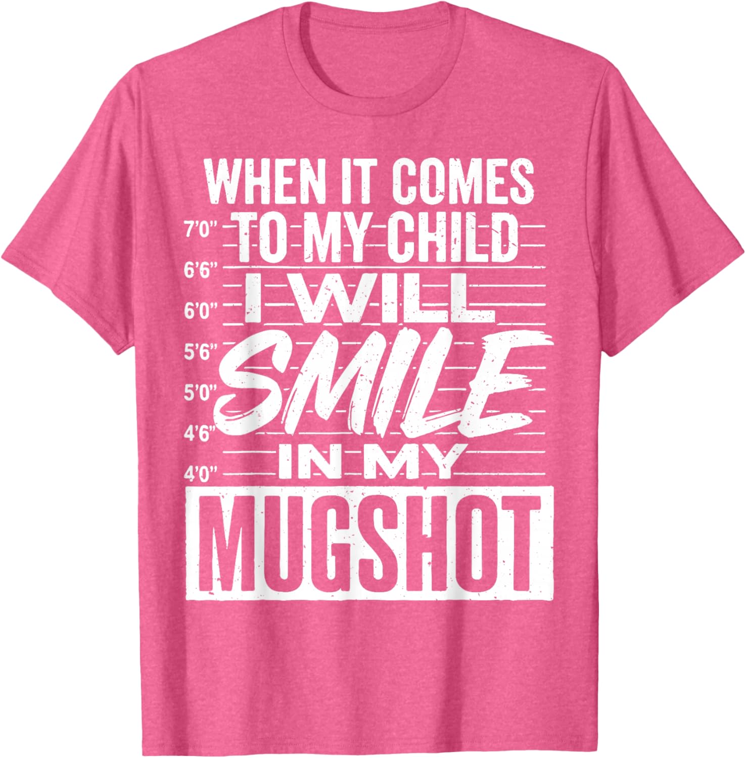 Smile Mugshot T-Shirt for Moms - Funny Parenting Apparel Gift - 9