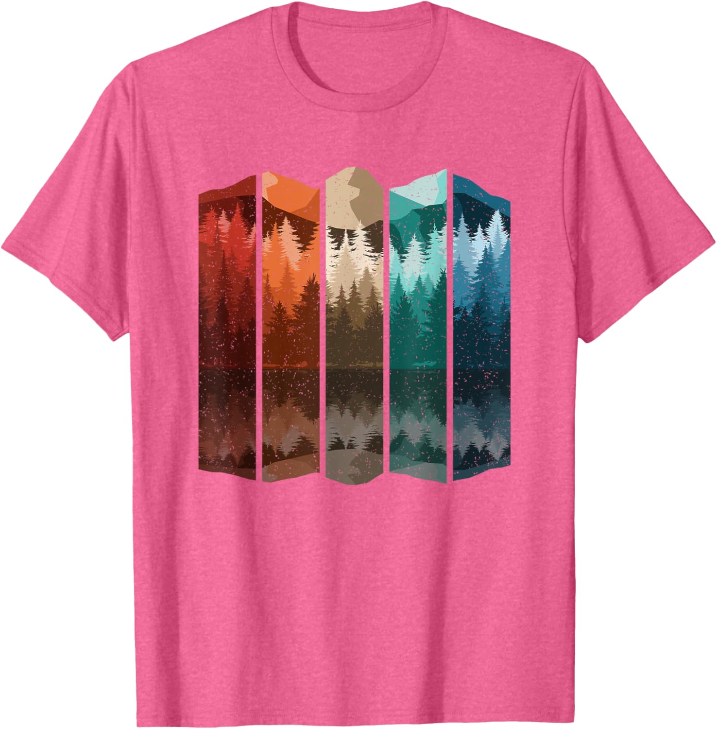 Vintage Mountain Forest Tree T-Shirt for Men - Retro Nature Style Apparel - 6