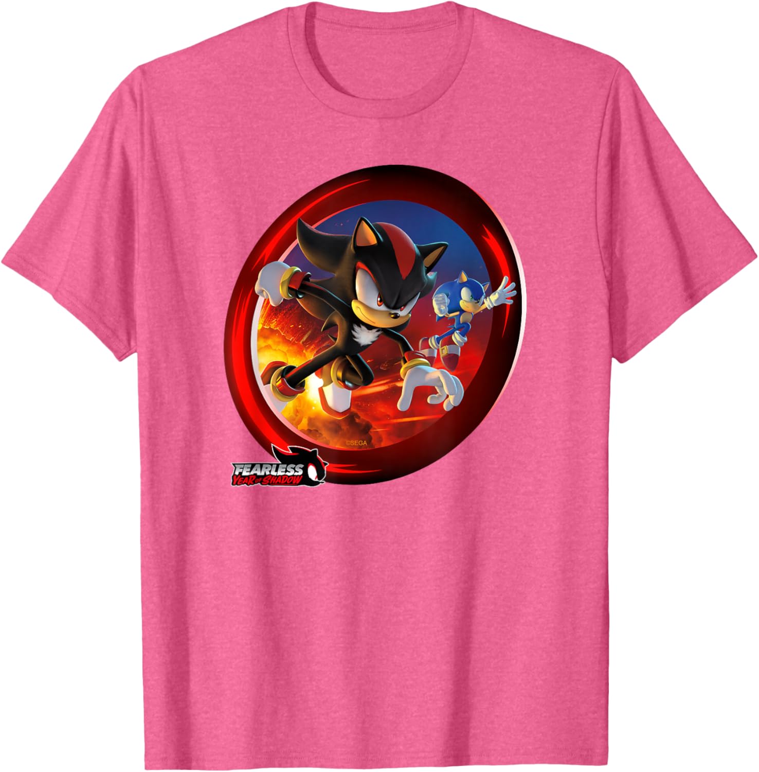 Sonic the Hedgehog Fearless Year of Shadow Graphic T-Shirt for Fans - 13