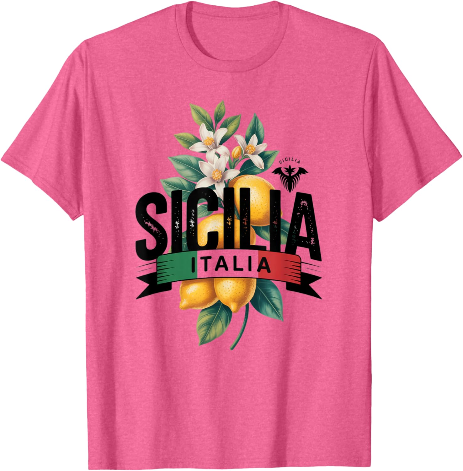 Sicilian Lemon Art T-Shirt for Italy Lovers - Perfect Sicily Souvenir - 1