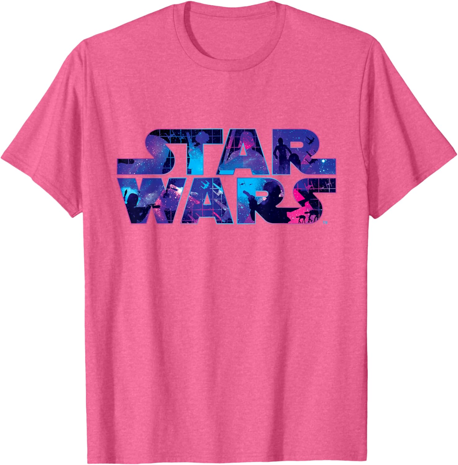 Retro 90s Star Wars Logo Galaxy T-Shirt for Fans of Classic Sci-Fi - 4