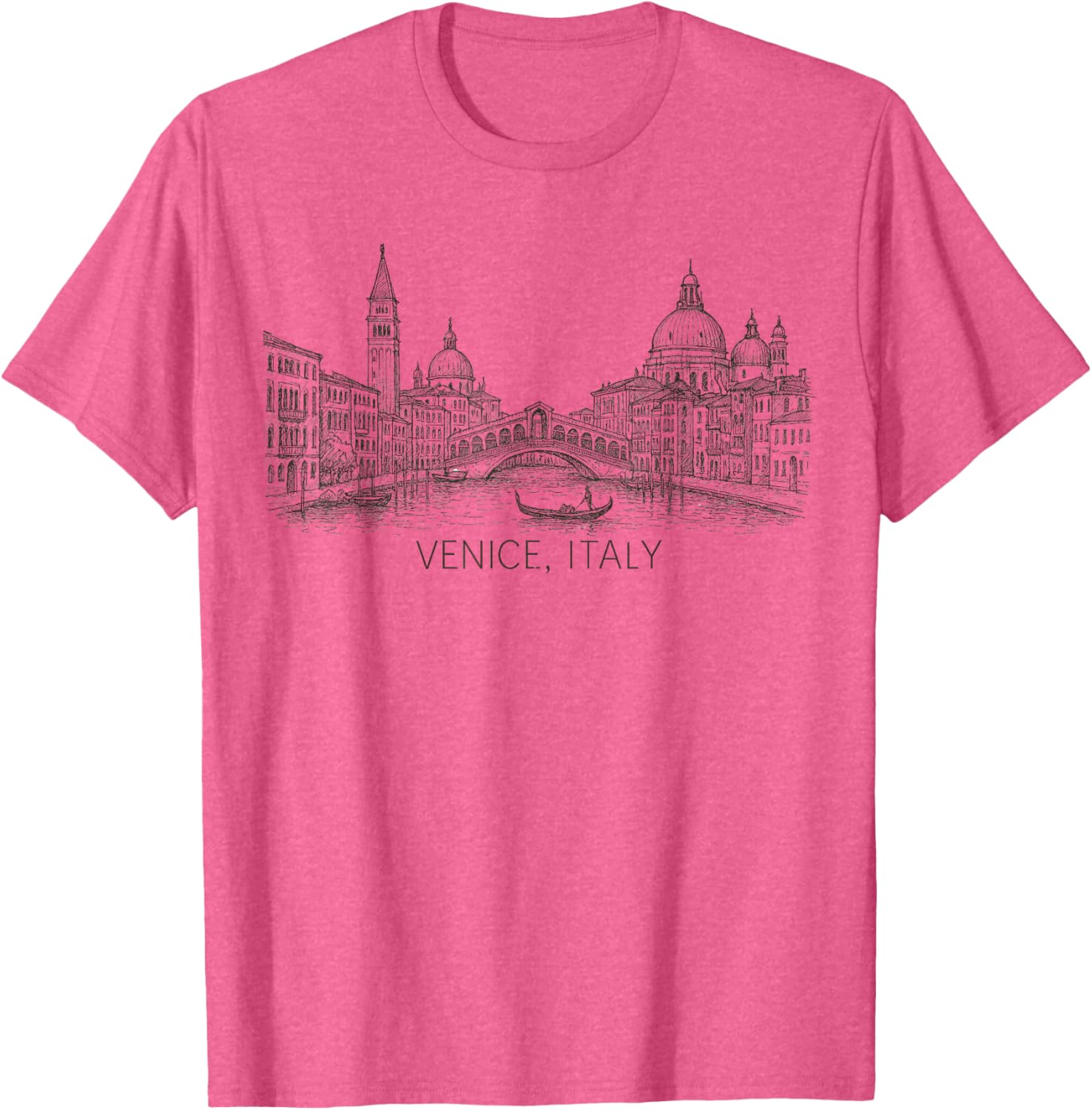 Vintage Venice Italy Art Souvenir T-Shirt for Travelers and Tourists - 6