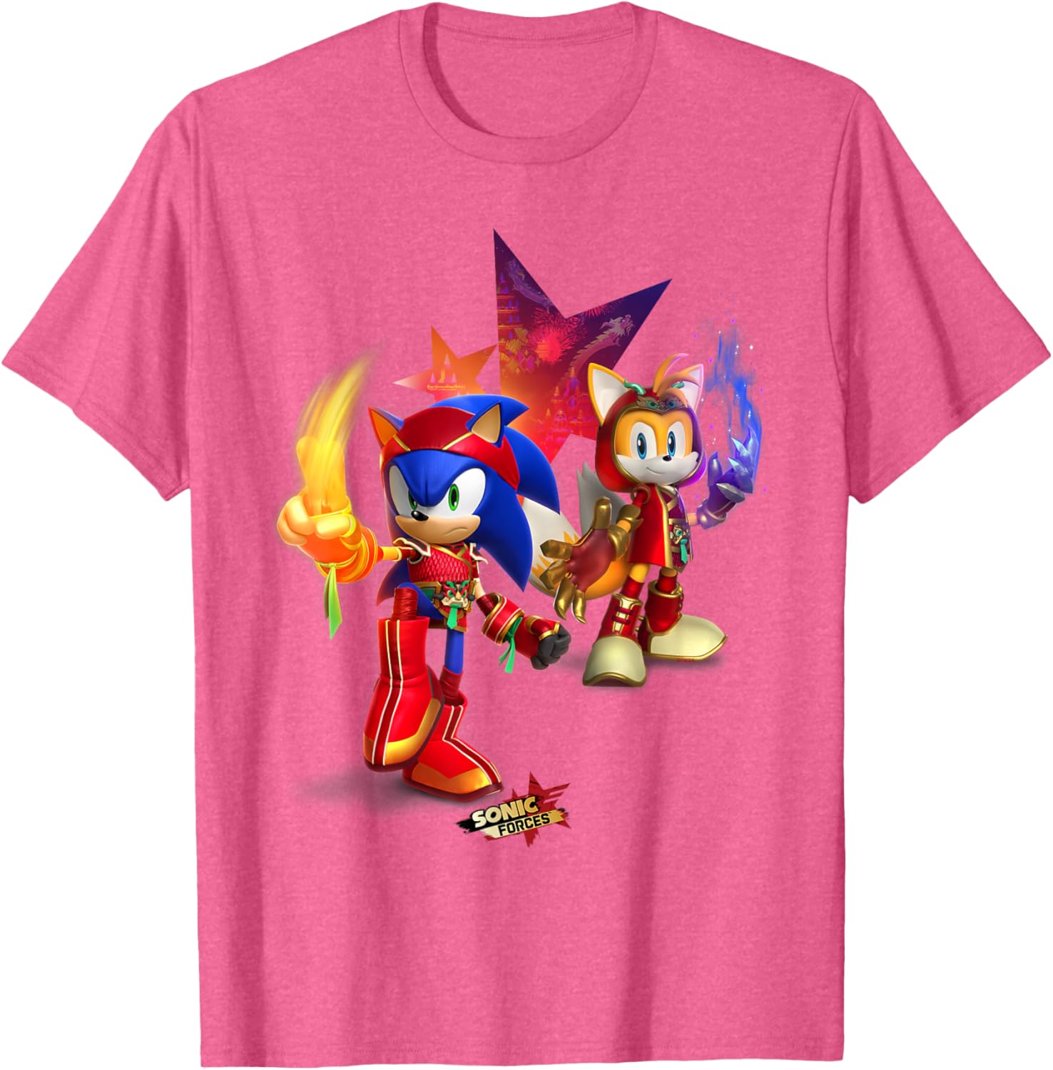 Sonic Forces Dragonfire Sonic and Dragonclaw Tails T-Shirt for Fans - 22
