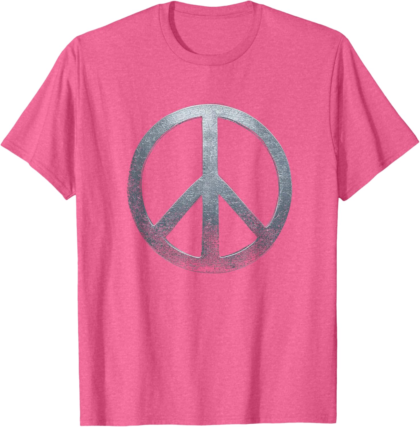 Weathered Stone Peace Sign T-Shirt for Comfortable, Stylish Everyday Wear - 6