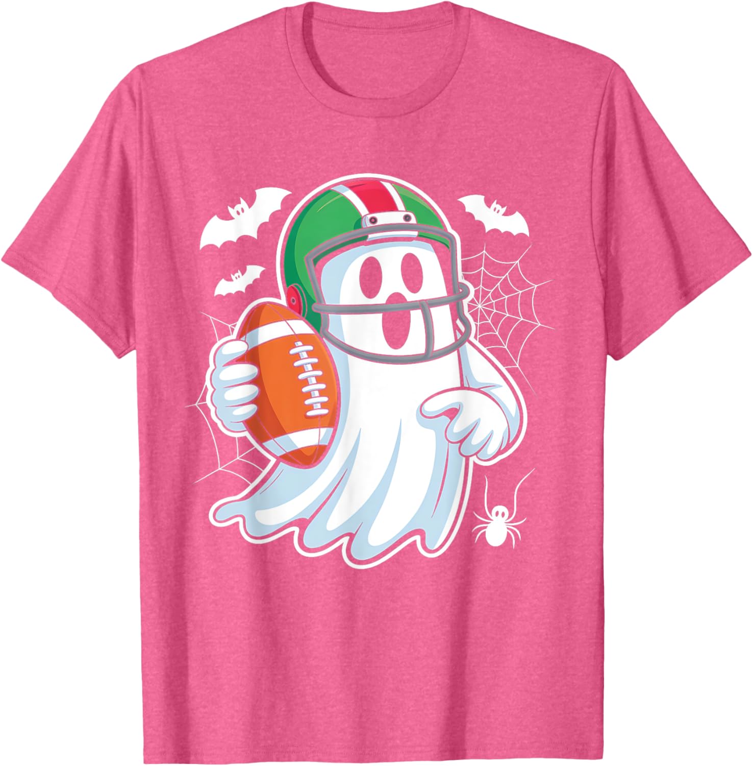 Funny Boo Ghost Playing Football Halloween T-Shirt for Spooky Fun - 10