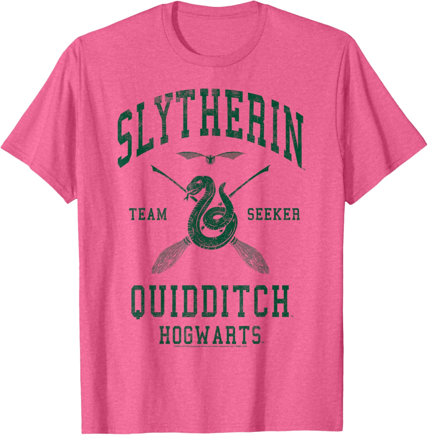 Slytherin Quidditch Team Seeker T-Shirt for Harry Potter Fans - 2