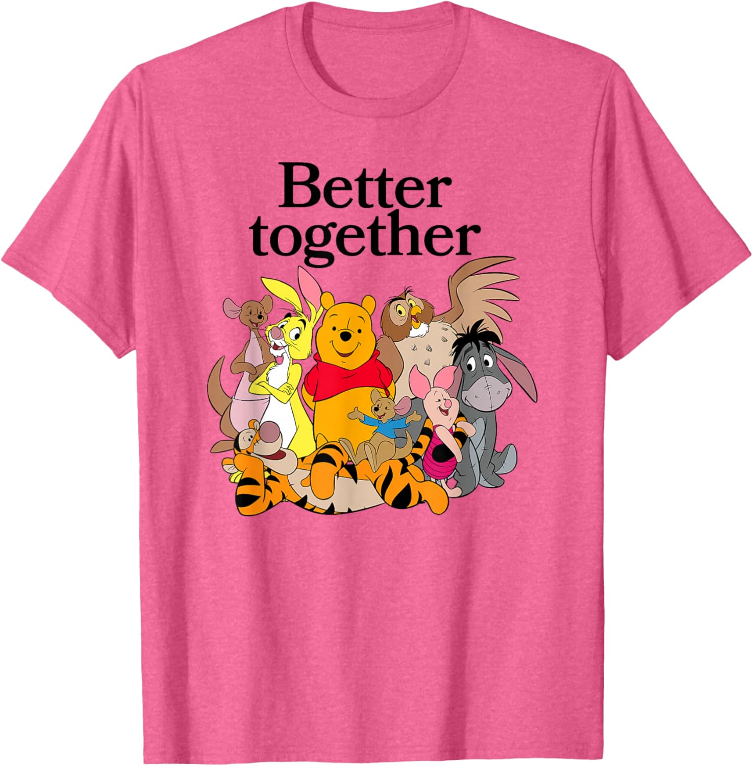 Winnie the Pooh Better Together Friends Group Shot T-Shirt for Fans - 5
