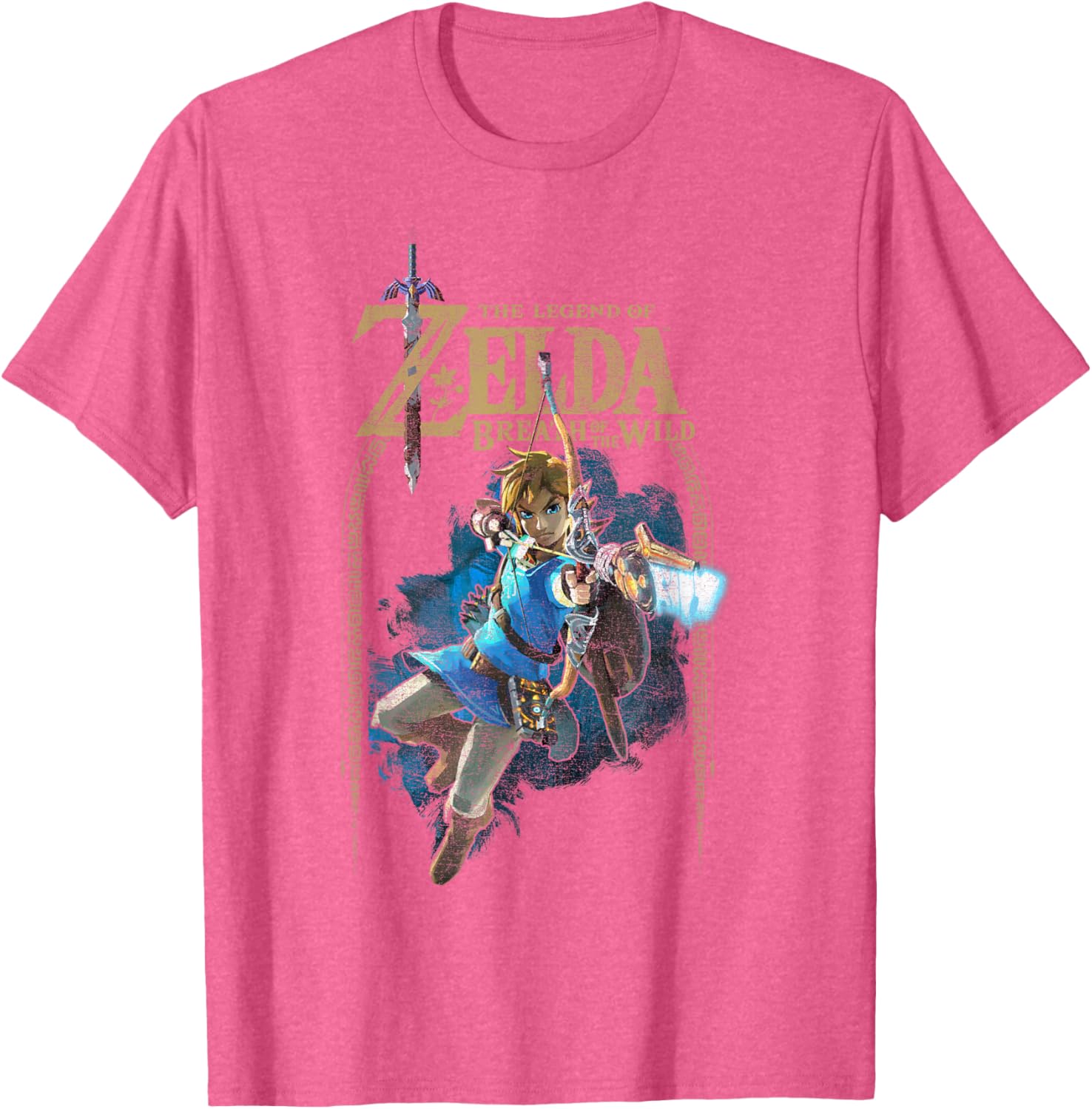 Zelda Breath of the Wild Link Arch Shot Graphic T-Shirt for Gamers - 8