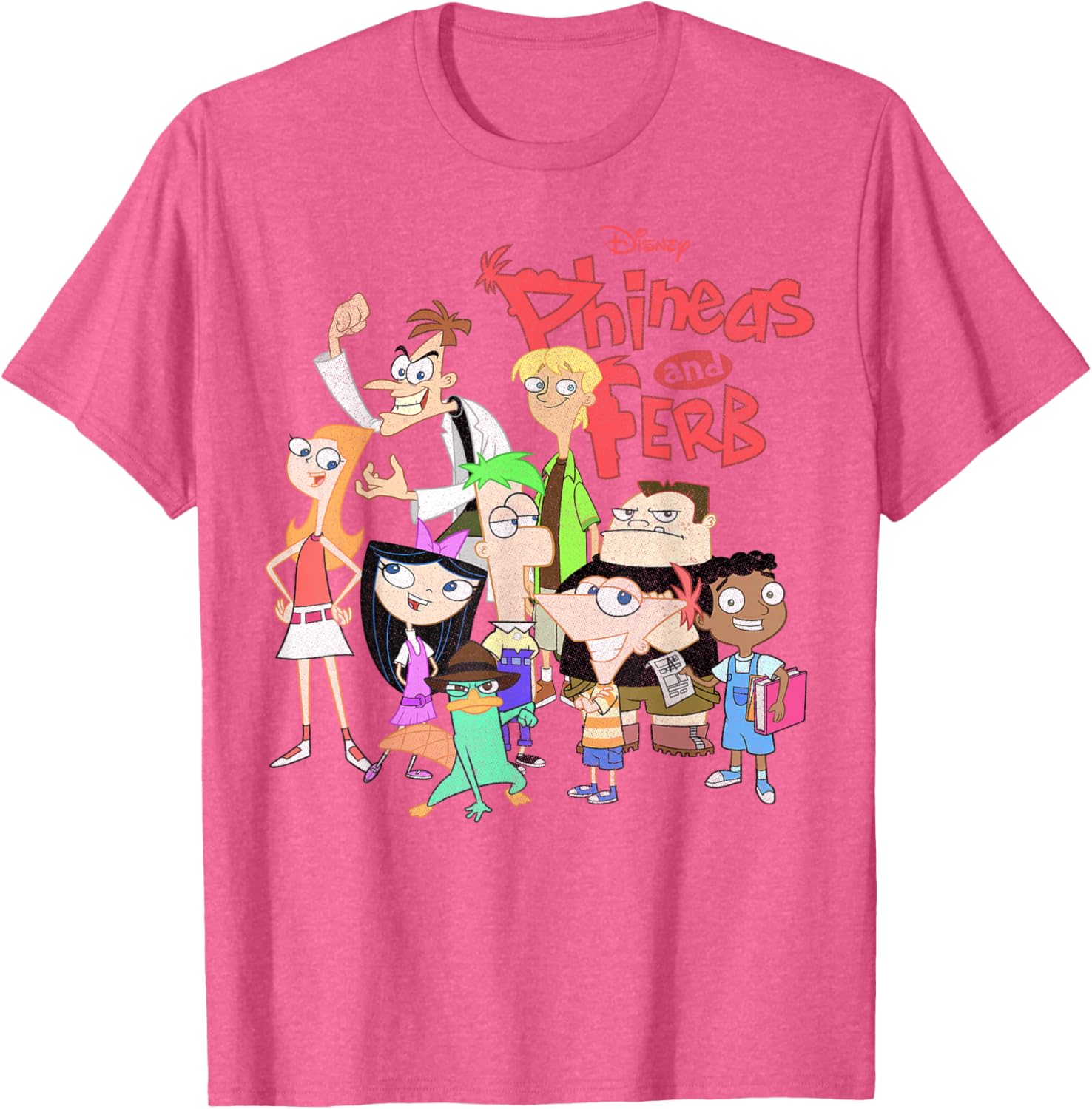 Phineas And Ferb Group Logo T-Shirt for Fun Disney Fans - 9