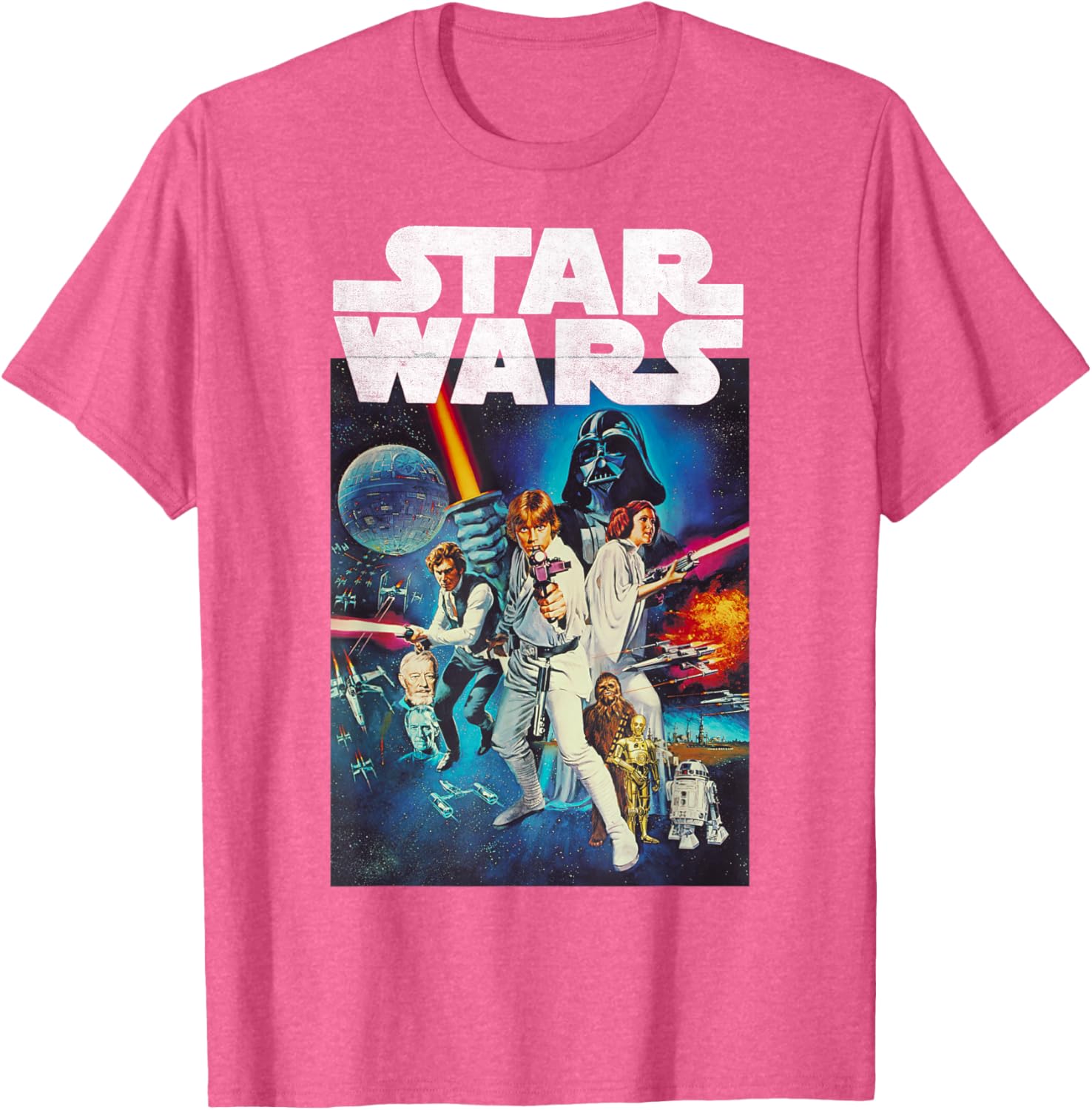 Star Wars Vintage Cast Poster T-Shirt for Disney Fans and Collectors - 12
