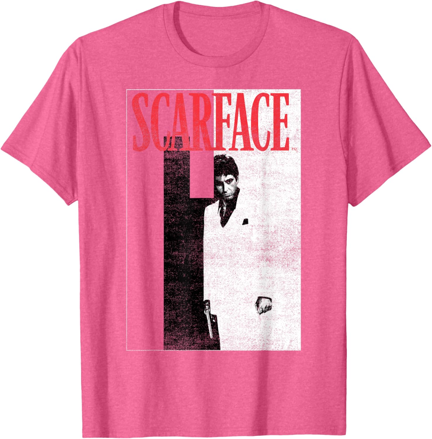 Scarface Distressed Movie Poster T-Shirt for Fans of Classic Cinema - 4