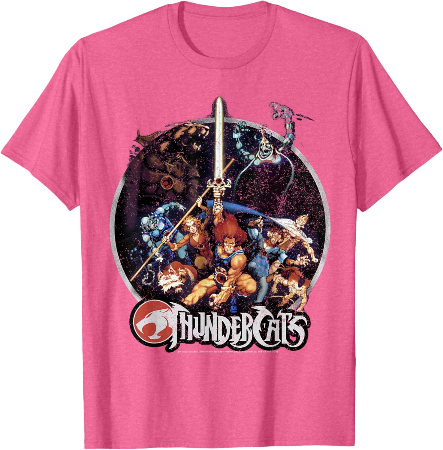 ThunderCats Vintage Circle T-Shirt for Fans of Classic 80s Animation - 5