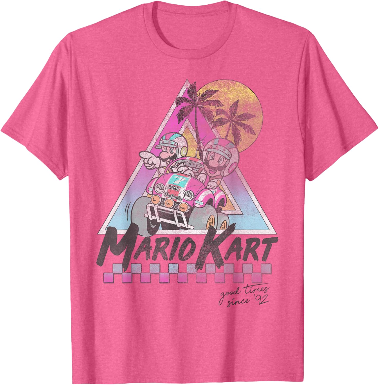 Vintage Mario Kart Mario and Luigi T-Shirt for Gamers Since 92 - 7