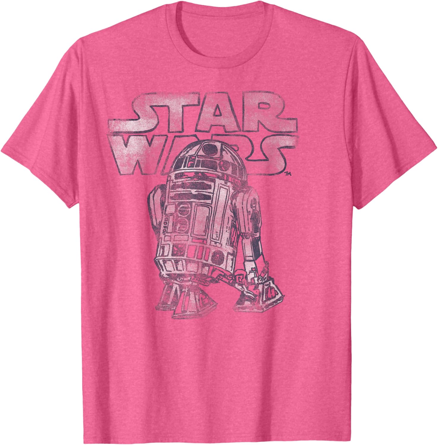 Vintage R2-D2 Distressed T-Shirt for Star Wars Fans - C2 Disney+ Style - 9