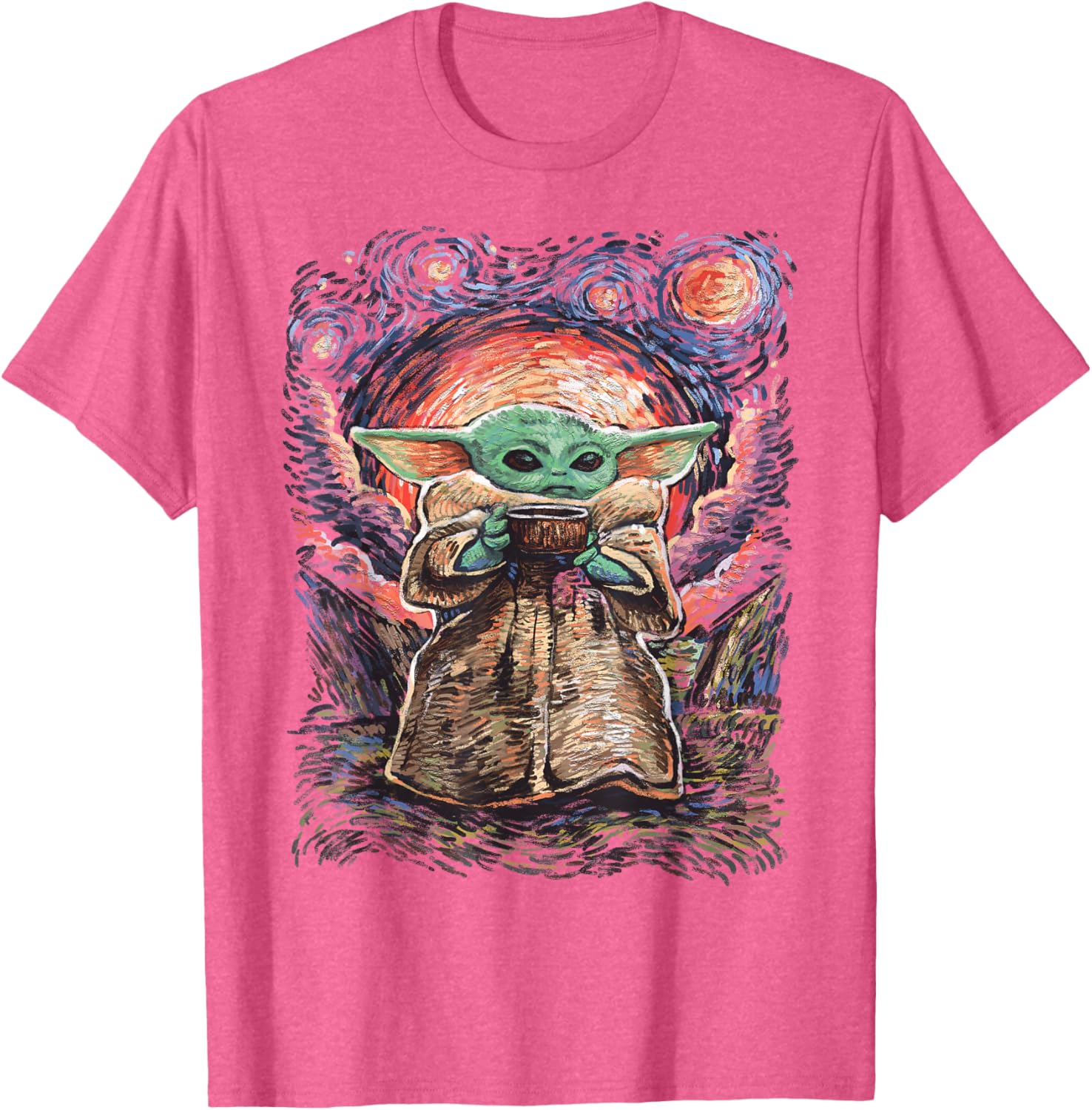 Star Wars The Child Starry Night T-Shirt for Fans of All Ages - 2