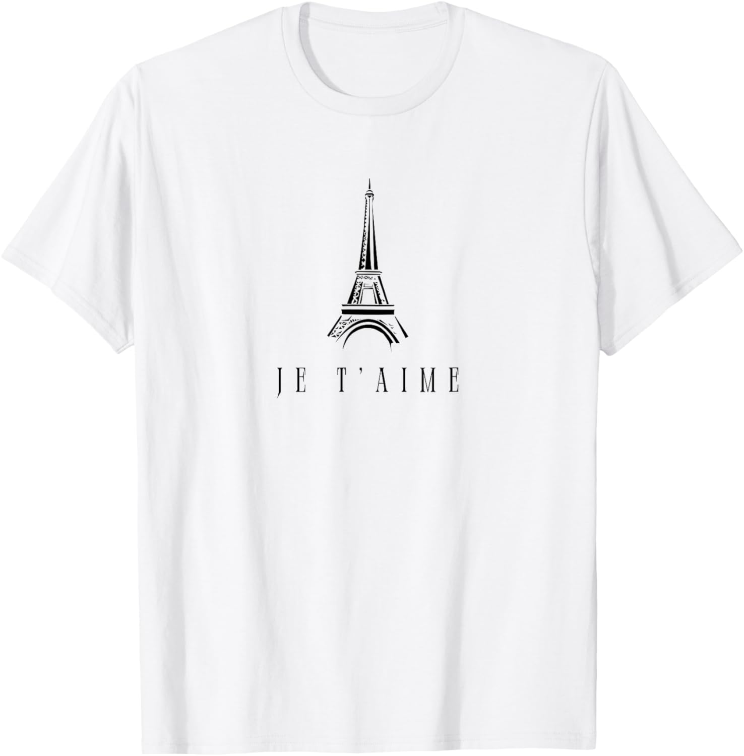 Vintage Eiffel Tower Paris Souvenir T-Shirt Minimalist Style Apparel - 4