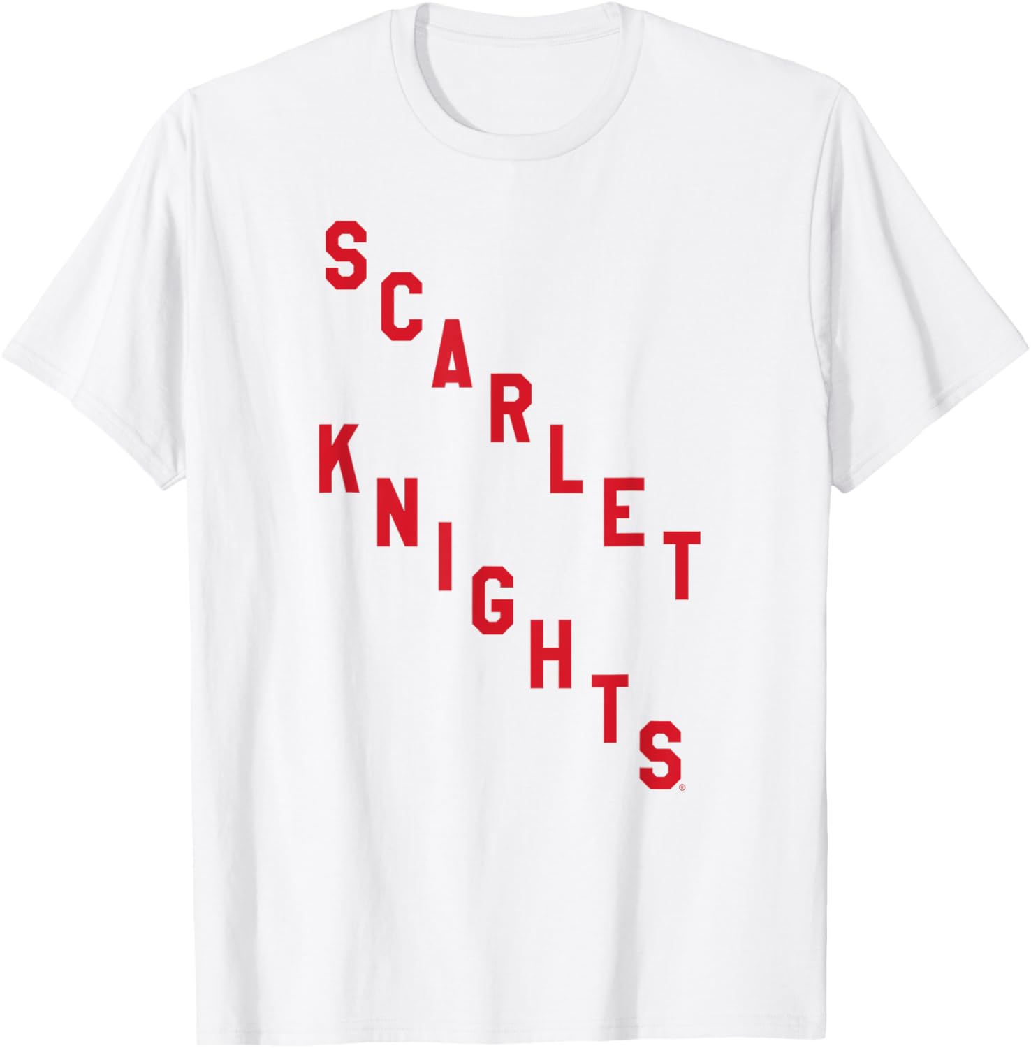 Rutgers University Scarlet Knights Pennant Block T-Shirt for Fans - 1