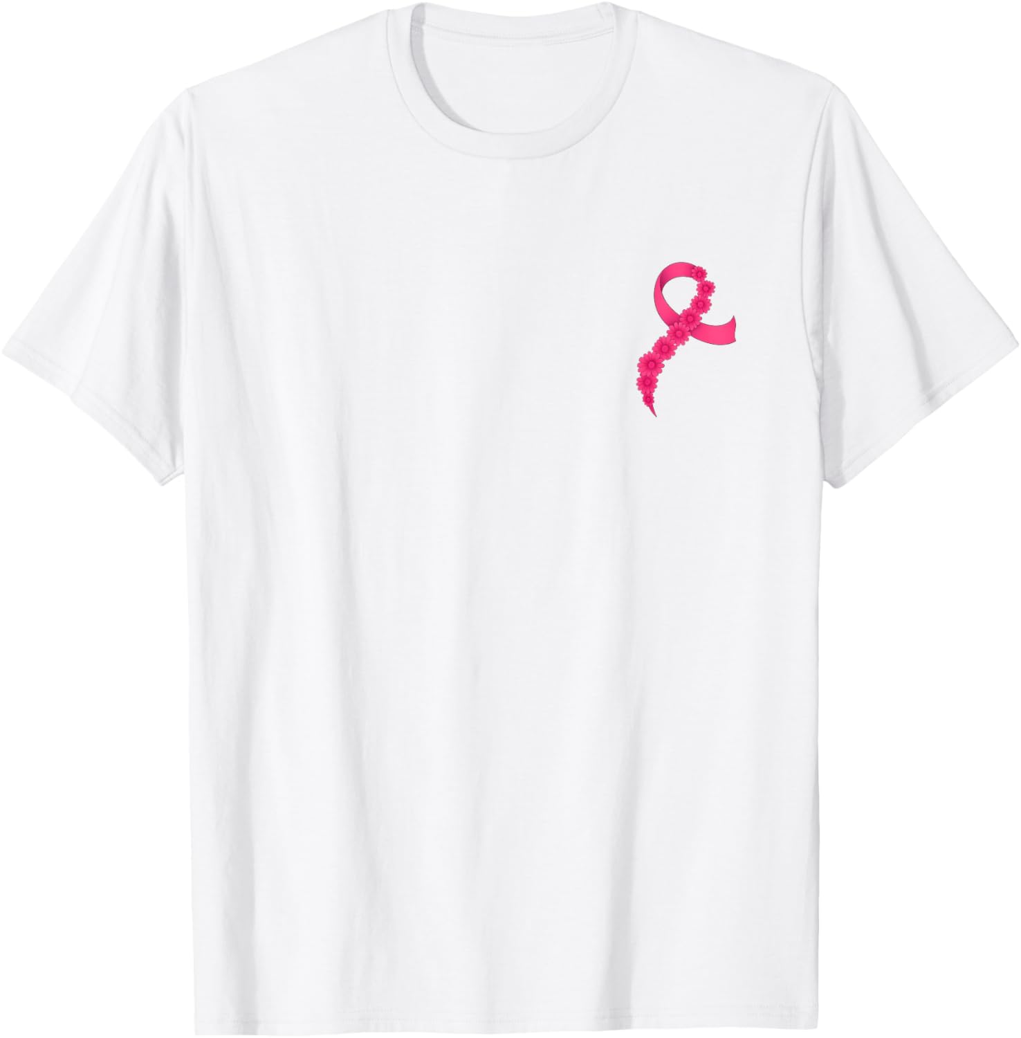Support Breast Cancer Awareness with Pink Ribbon T-Shirt for Men and Women - 15