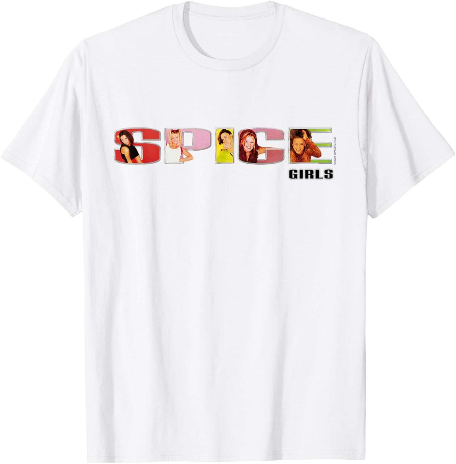 Spice Girls Classic Fit Black T-Shirt with Official Logo for Fans - 3