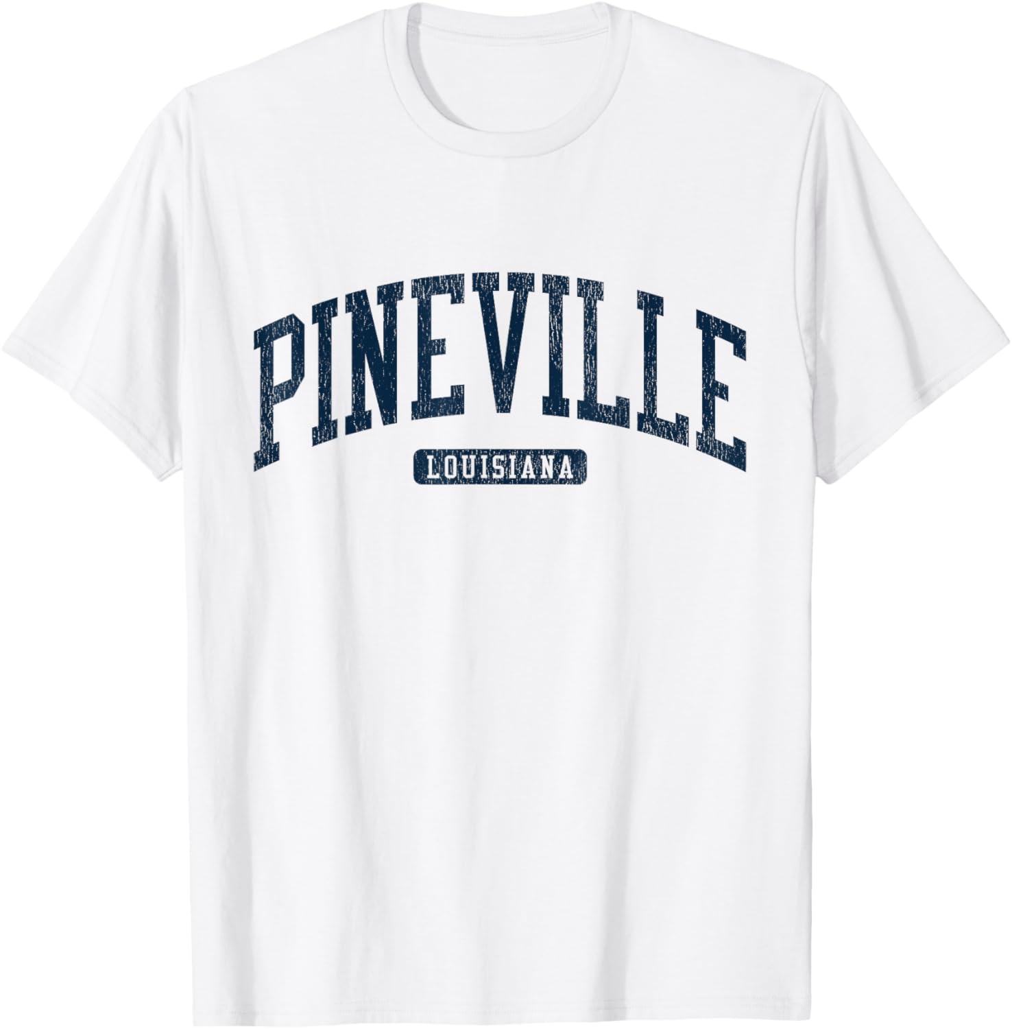 Pineville Louisiana College Blue T-Shirt for Students and Alumni - 1