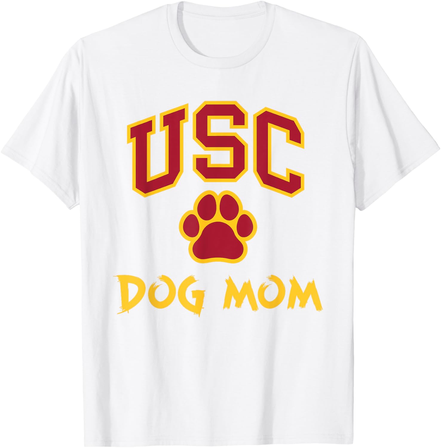 USC Southern Cal Dog Mom Pet Lover T-Shirt for Sports Fans - 1