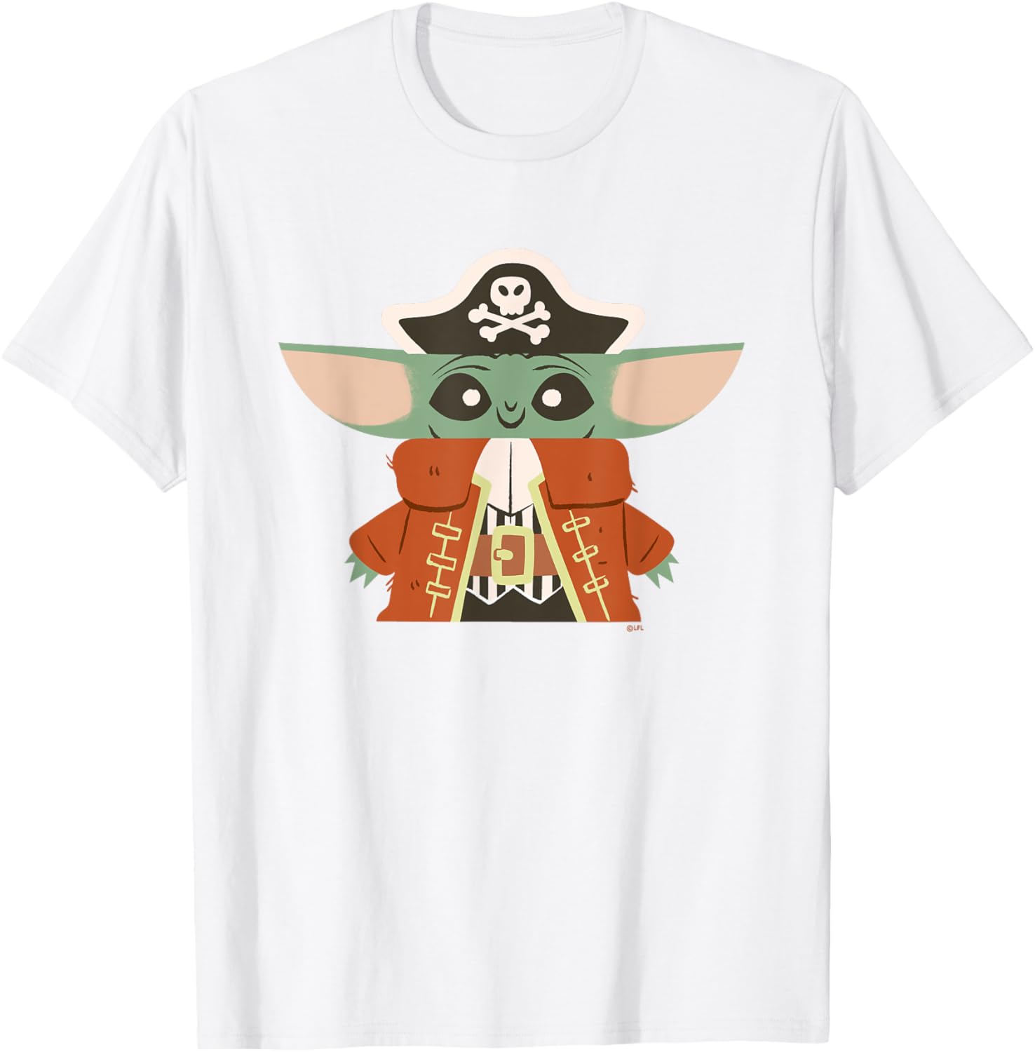 Grogu The Mandalorian Pirate Halloween Costume T-Shirt for Kids and Adults - 5