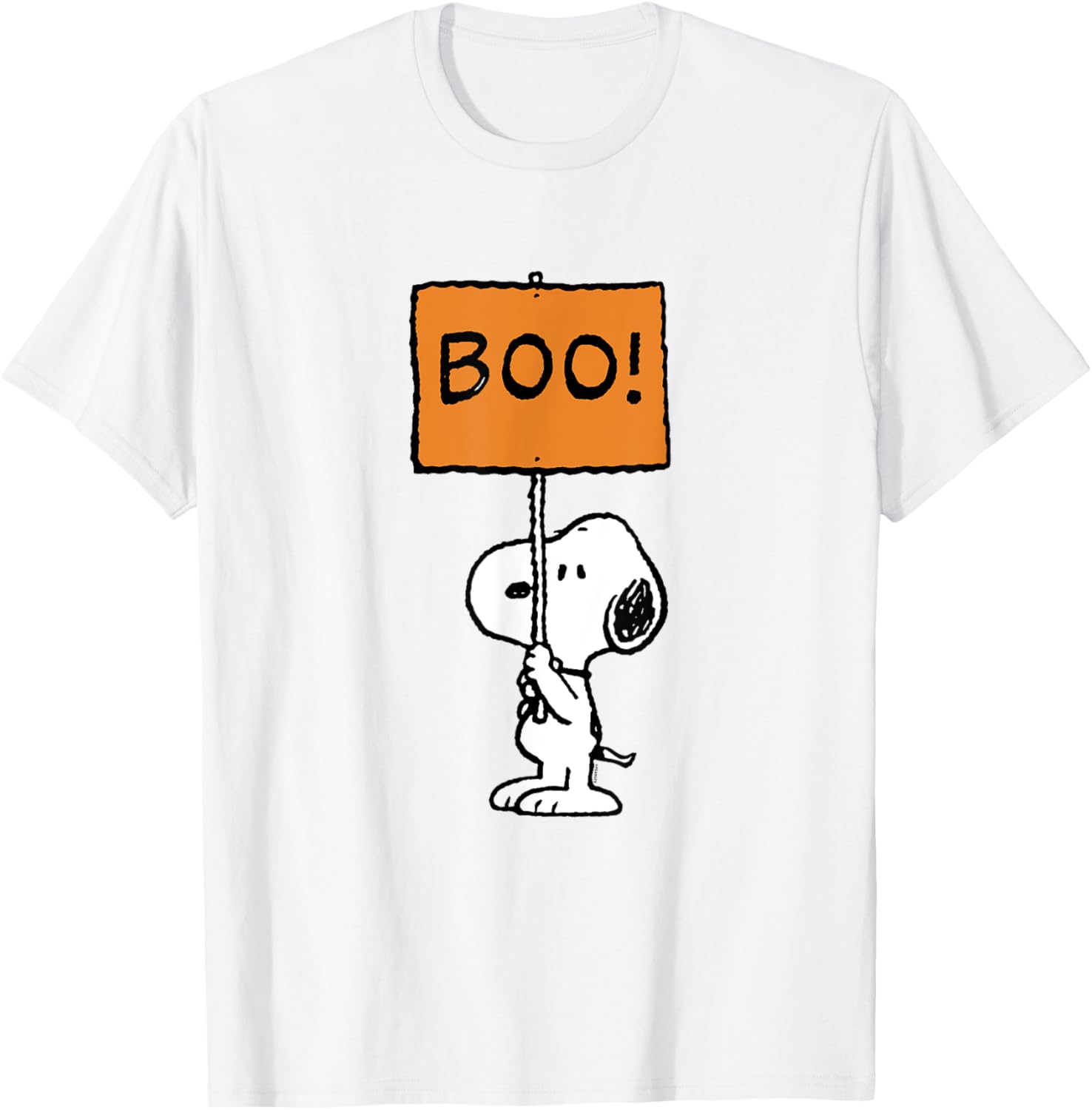 Peanuts Halloween Snoopy Boo T-Shirt Perfect for Fall Festivities - 5