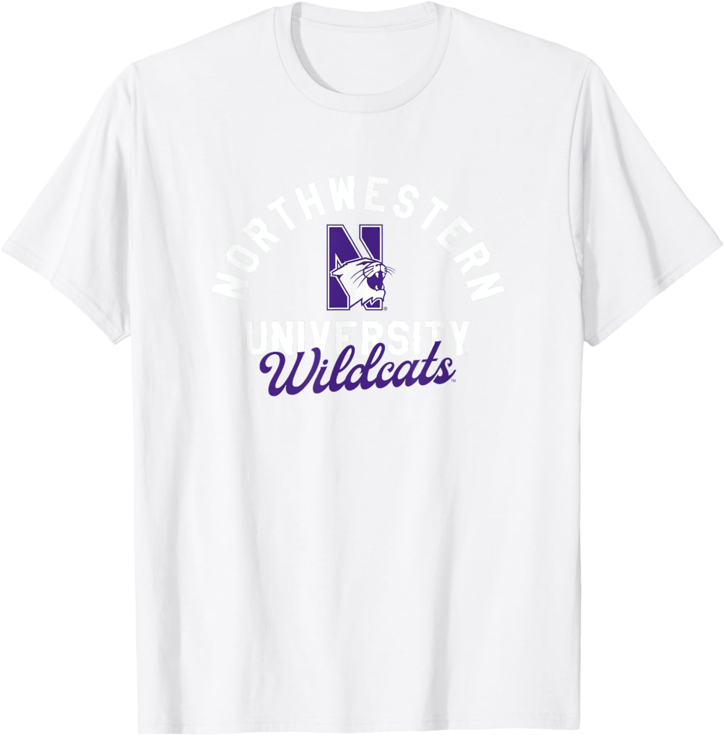 Northwestern University Wildcats Classic Script T-Shirt for Fans - 2