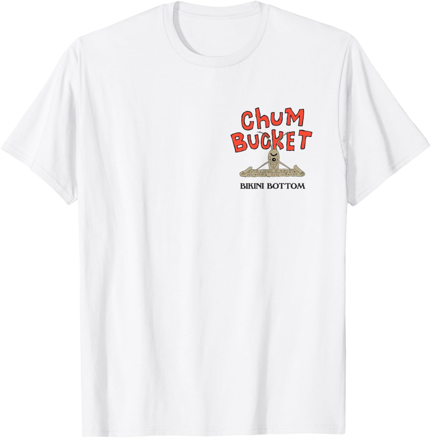 SpongeBob SquarePants Chum Bucket T-Shirt for Fans of Bikini Bottom - 1