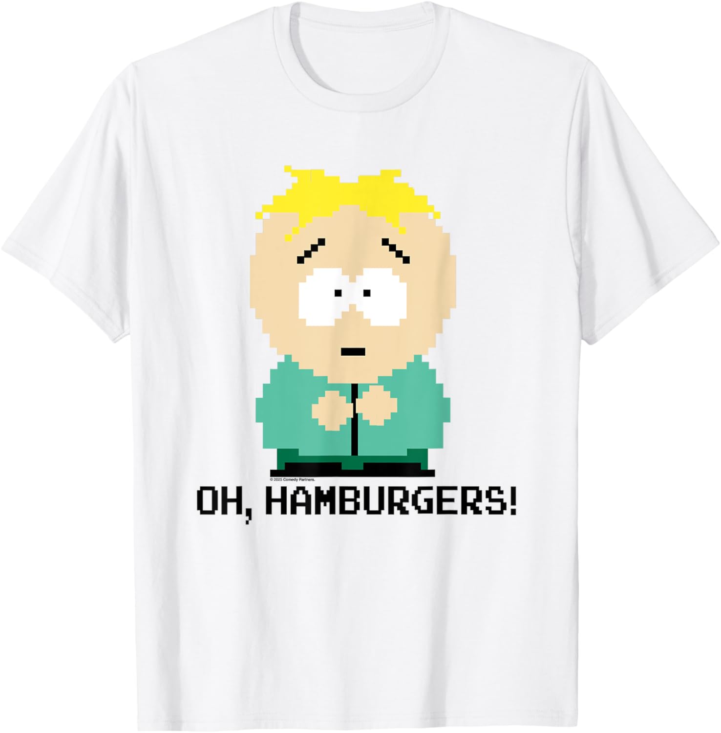 South Park Butters Oh Hamburgers Pixel Art T-Shirt for Fans - 7