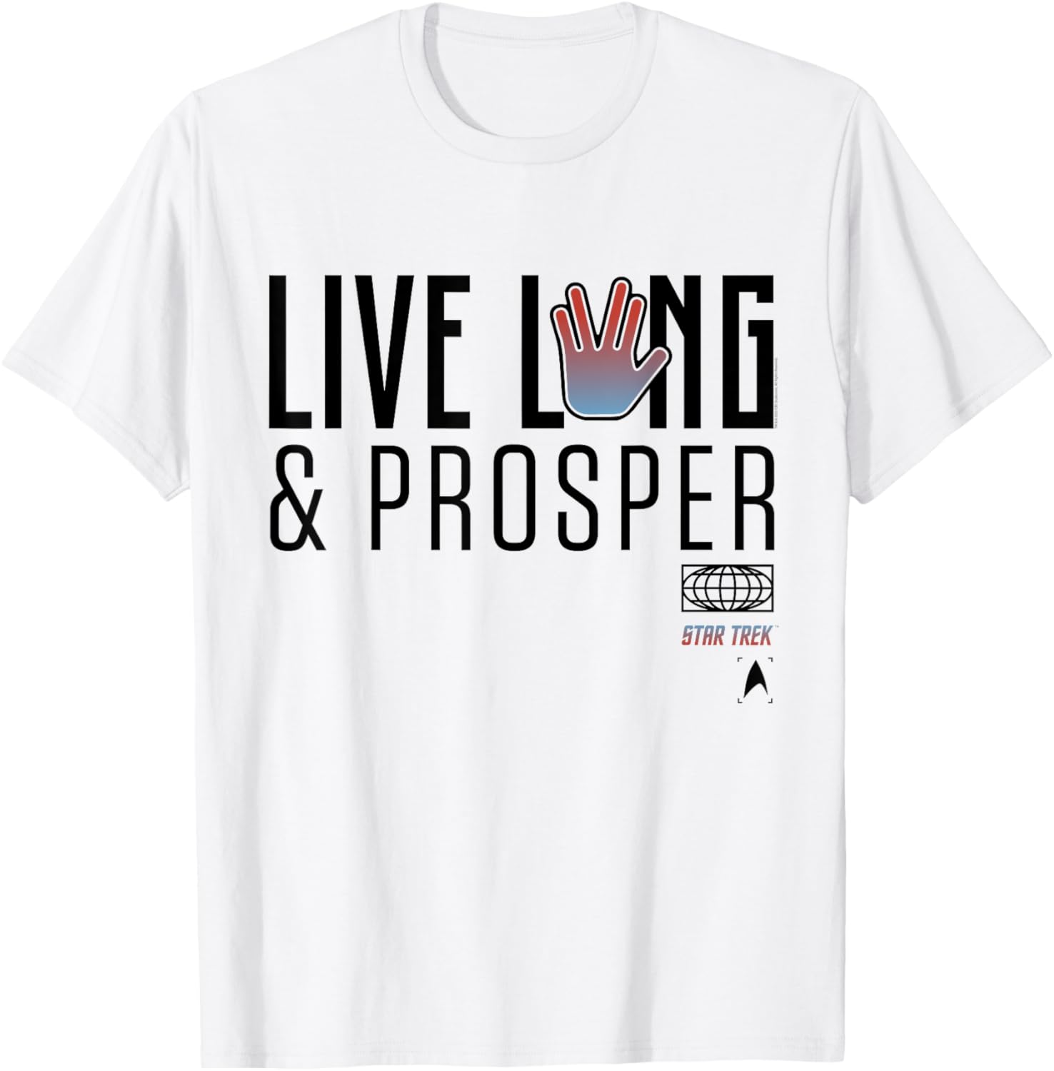 Star Trek Live Long And Prosper Vulcan Hand T-Shirt for Fans - 1